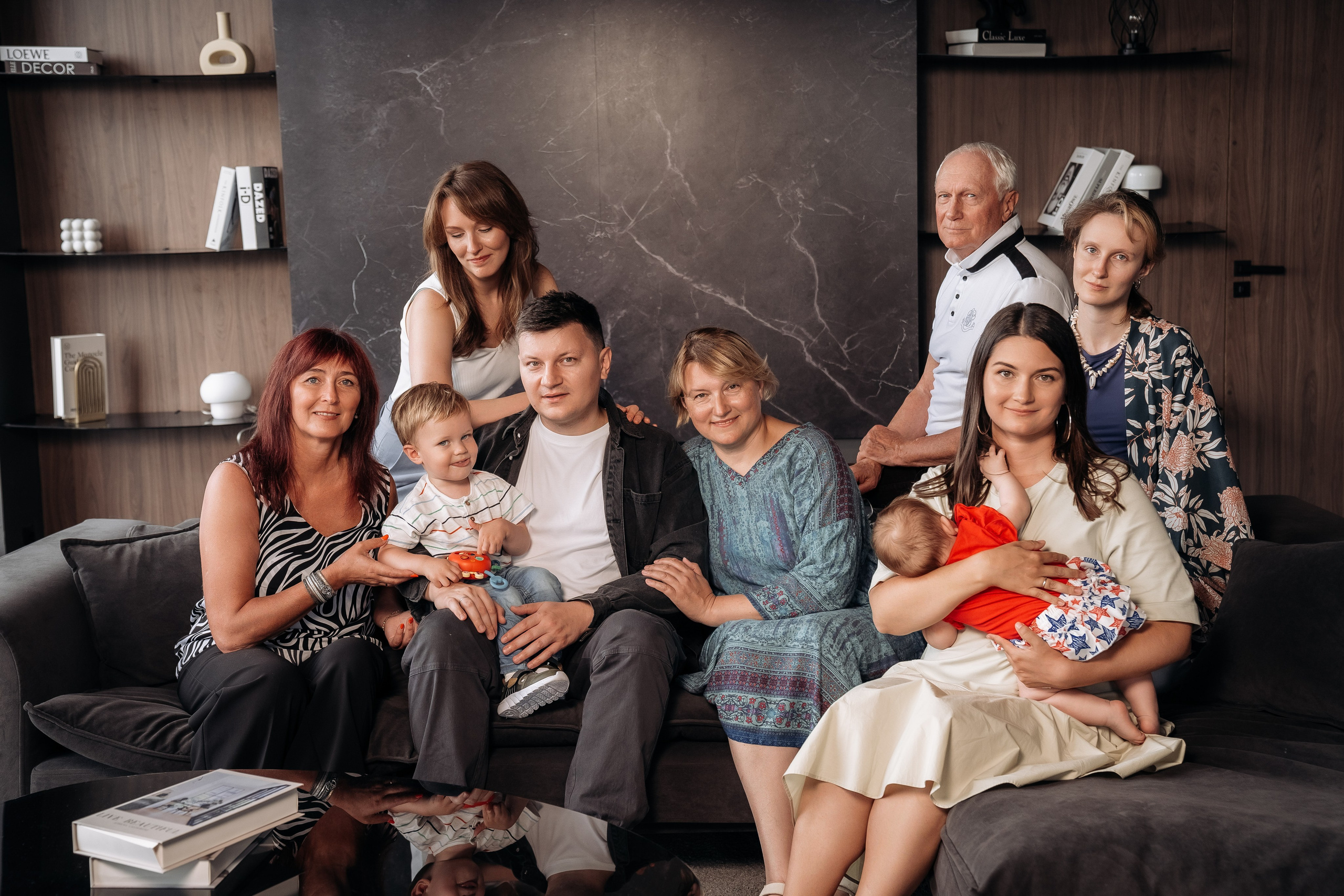 Большая семья Елены. Семейный фотограф СПб Анастасия Василь. Фотосессия на годик