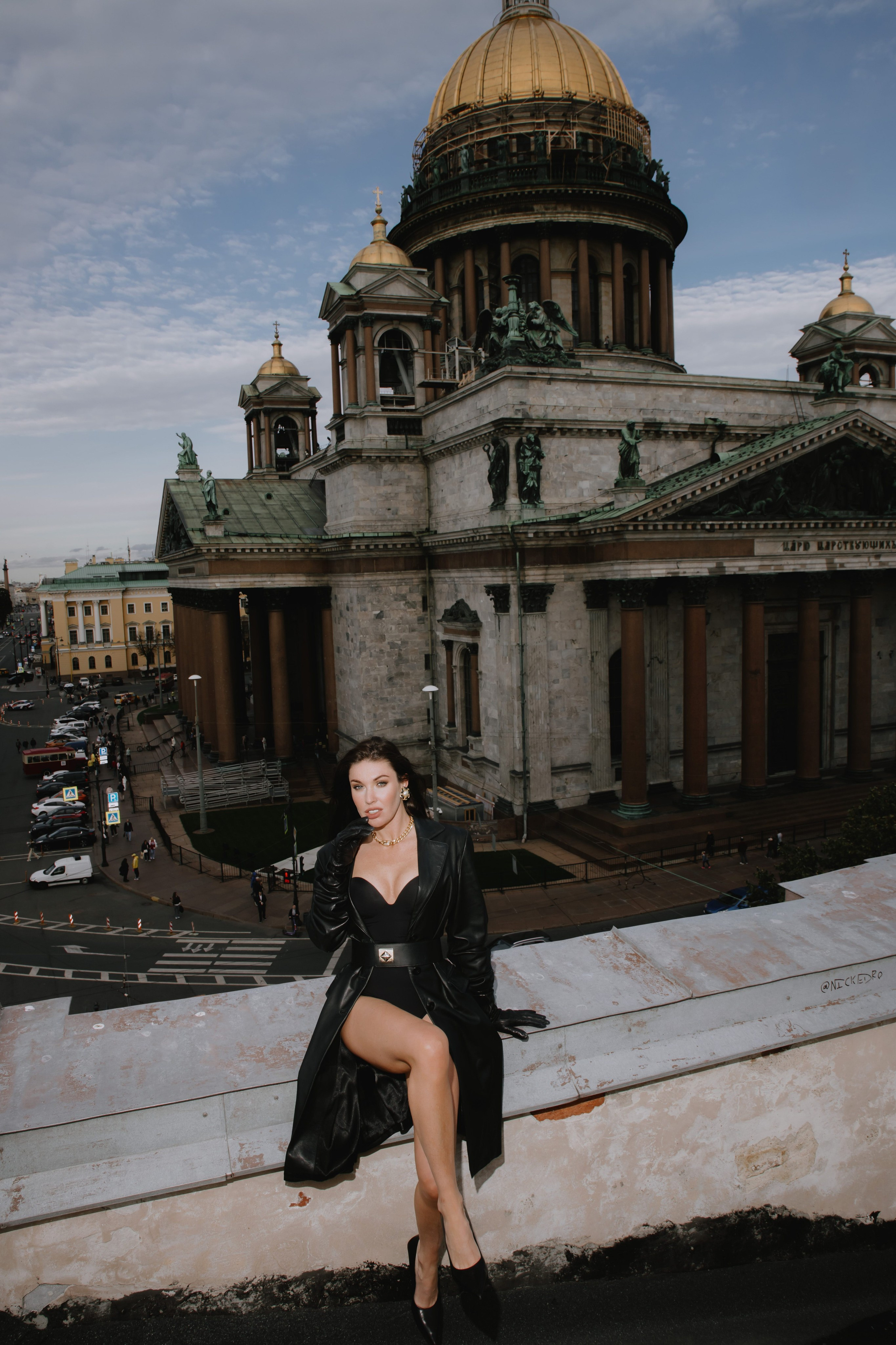 Вероника (съемка на крыше). Фотограф в Москве и Санкт-Петербурге Дарина