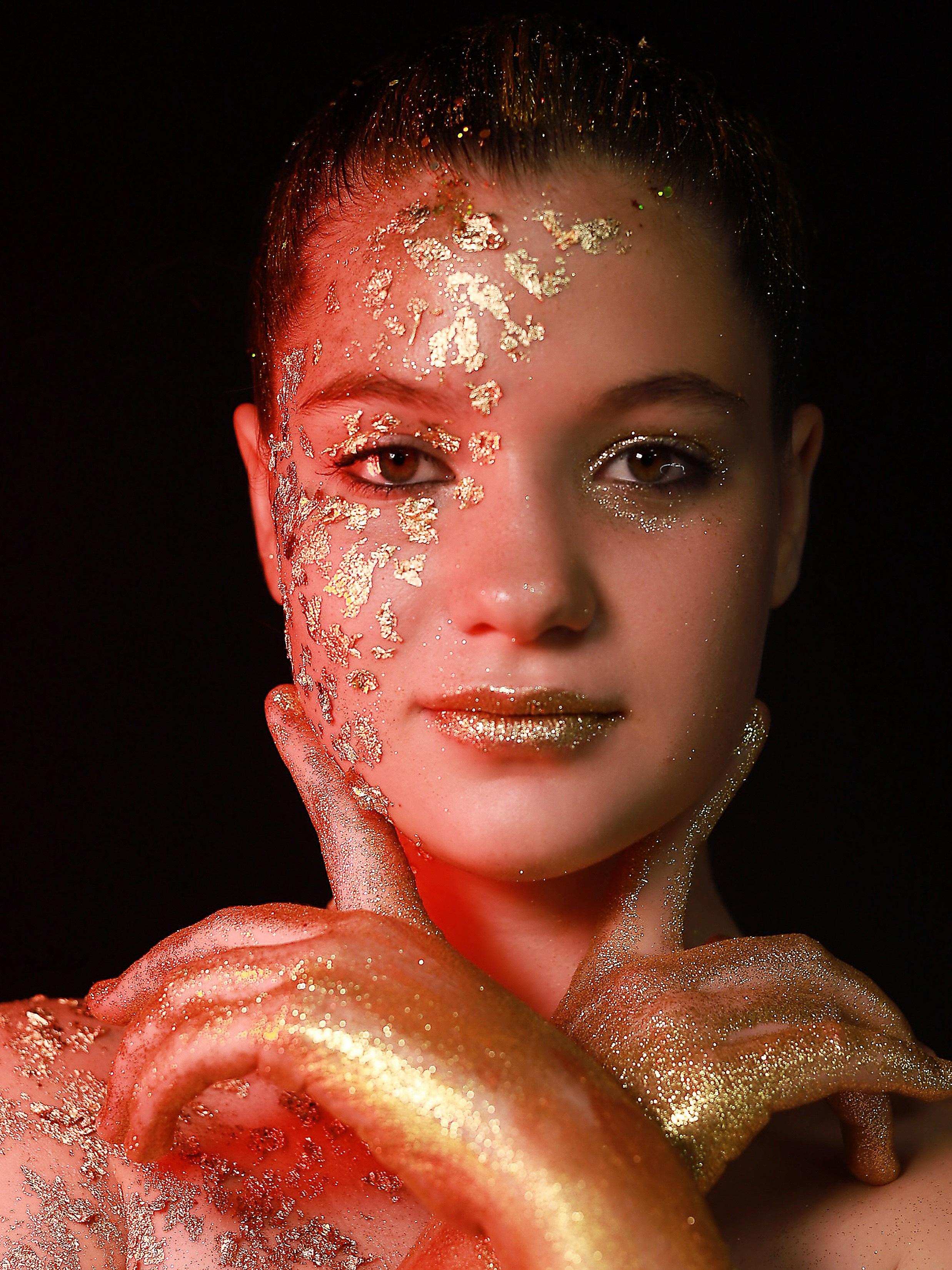 Портреты с глитер. Фотограф Юлия Мальцева
