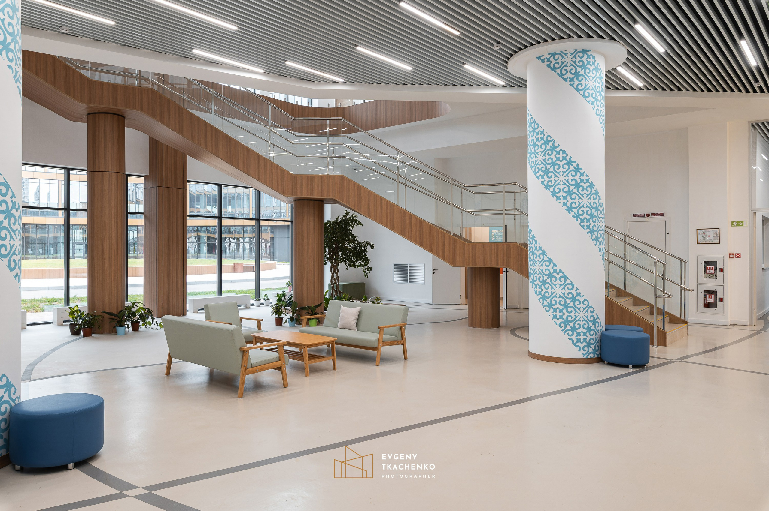 Kazakhstan International School, г. Астана. Архитектурный и интерьерный фотограф в Казахстане