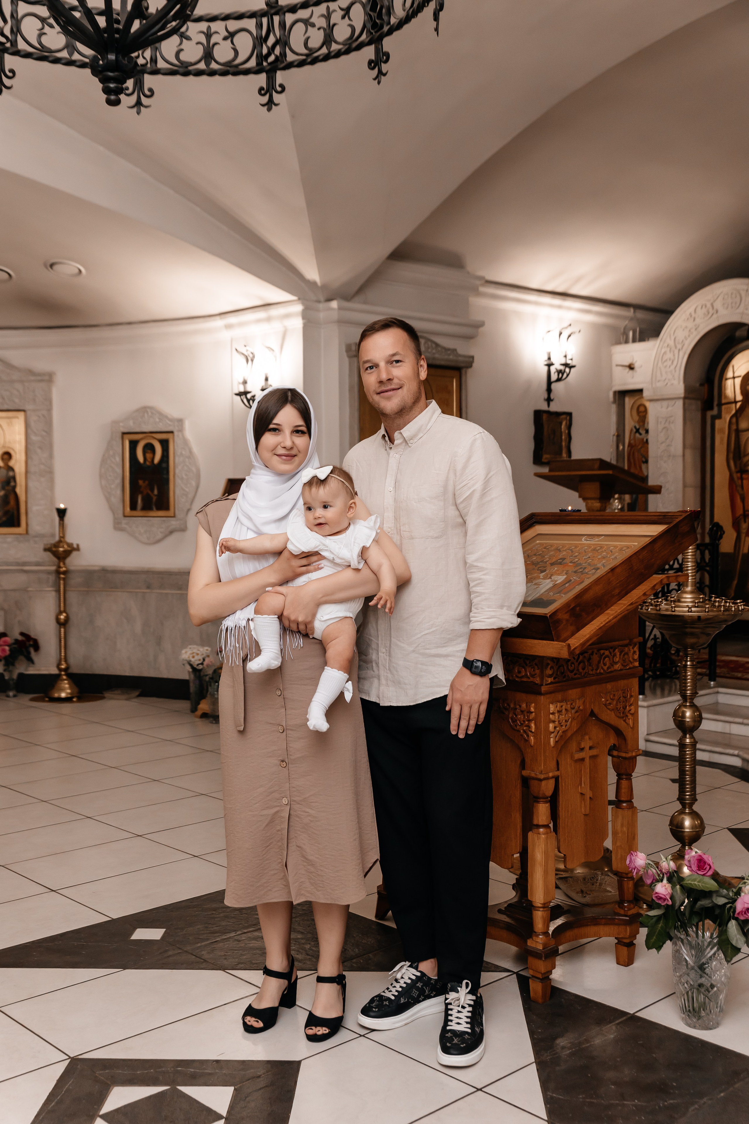 Крещение Ксении. Семейный фотограф Минск Усова Ольга