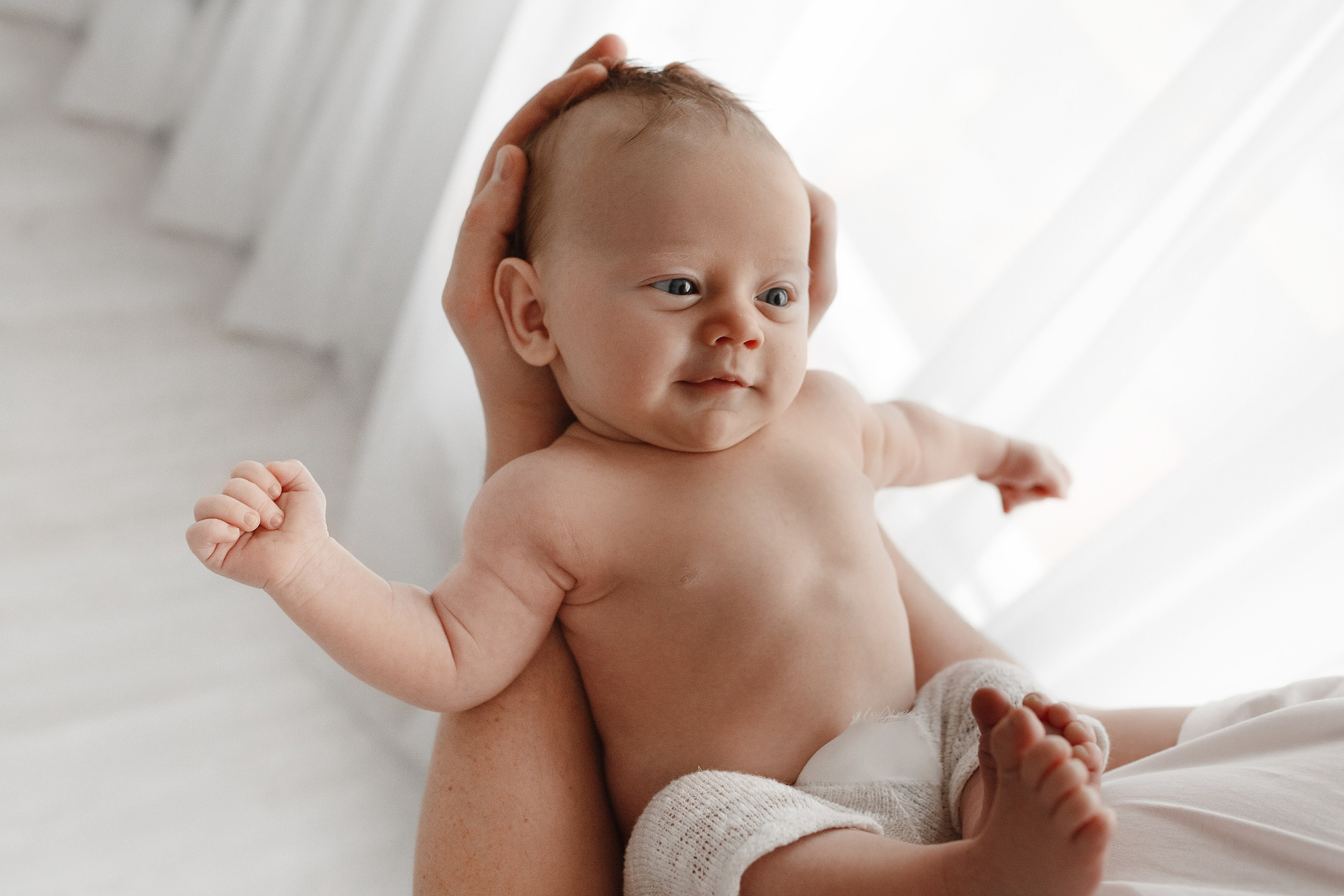 Ньюборн в студии. Фотограф новорожденных малышей в Санкт-Петербурге