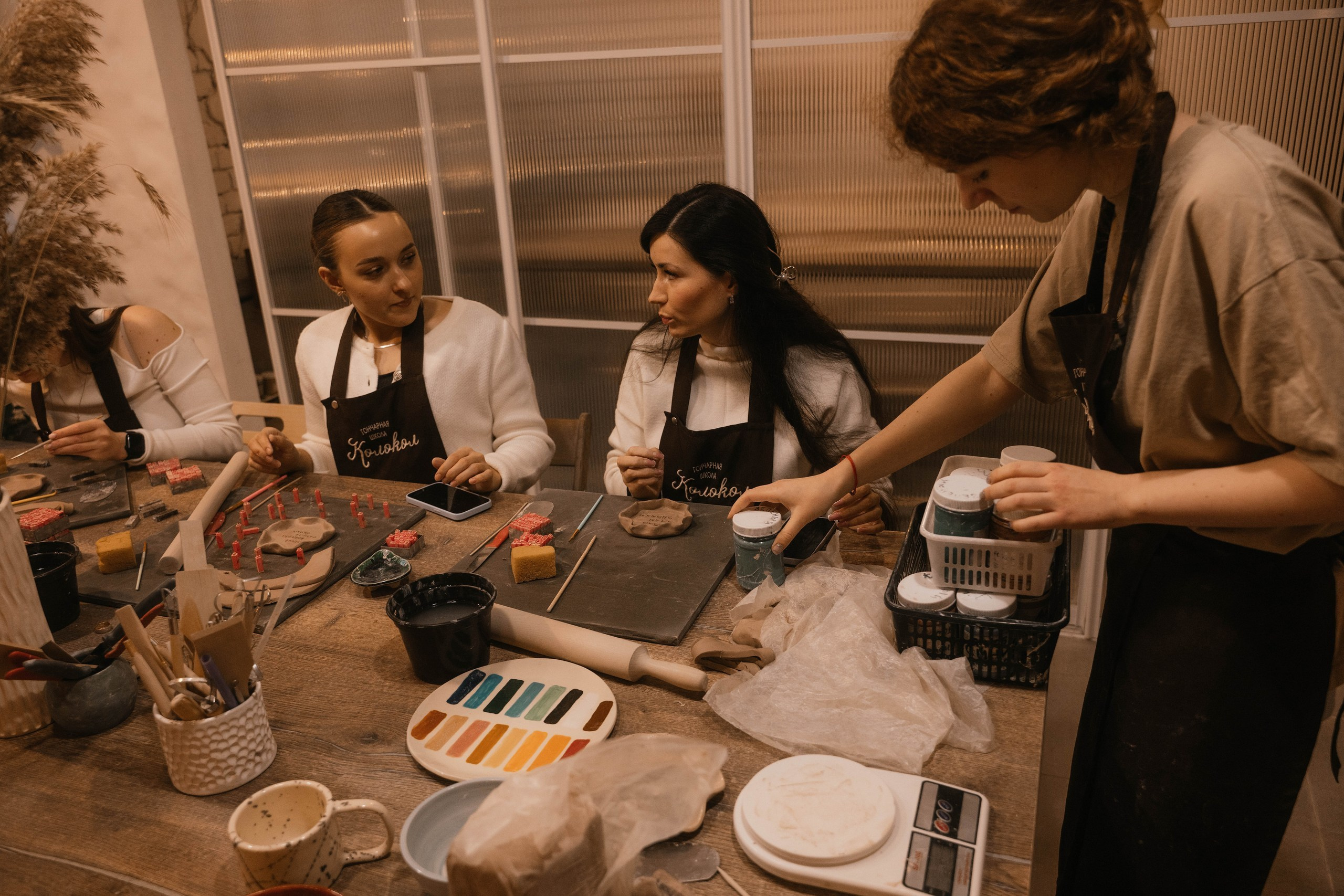 День рождения в гончарной мастерской. Свадебный, семейный фотограф в Рязани Лена Брант