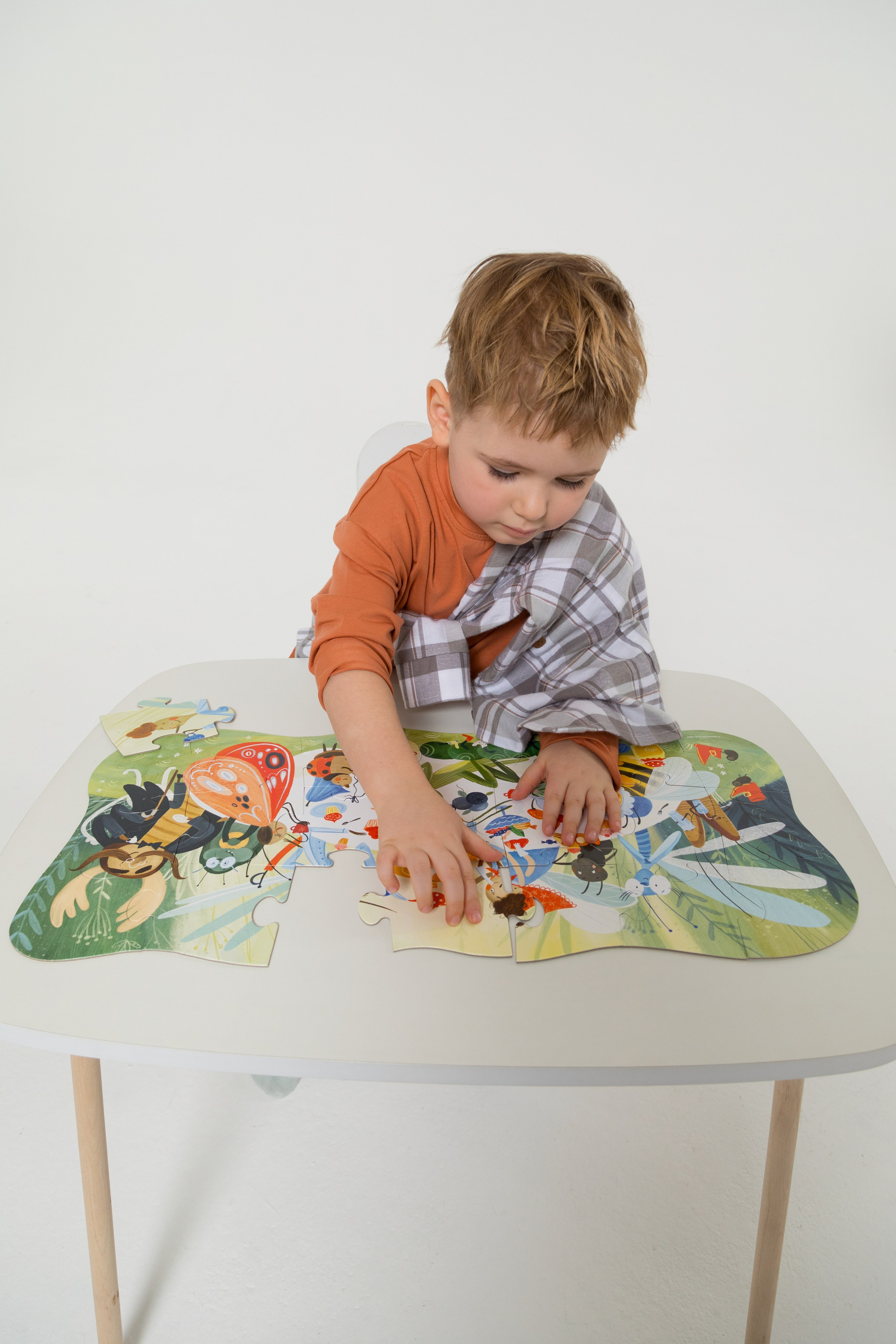 Имиджевая и каталожная съёмка для бренда детских пазлов. Детский и контент фотограф Надя Волкова Санкт-Петербург