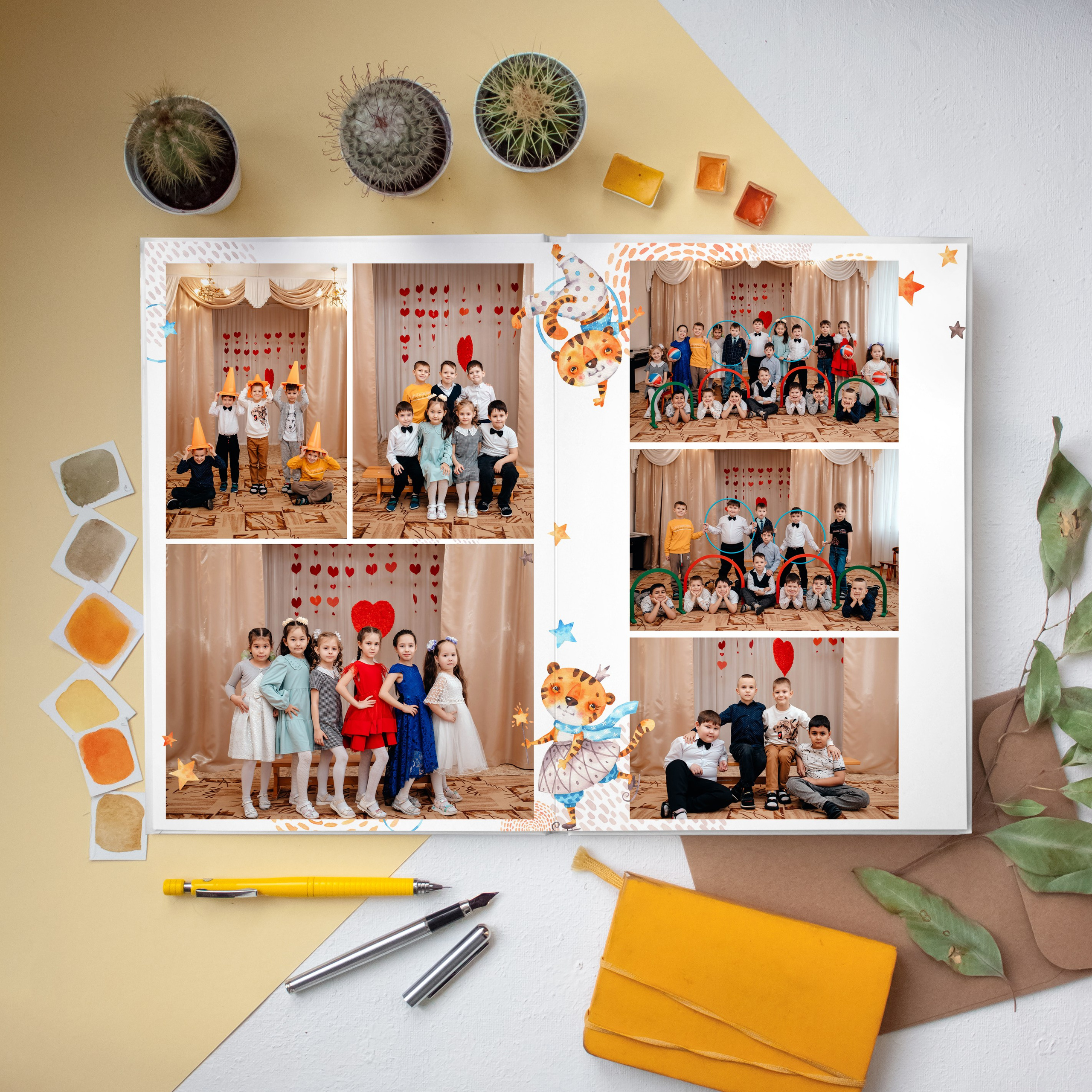 Тигрята. Дизайнер fotokniga_ast