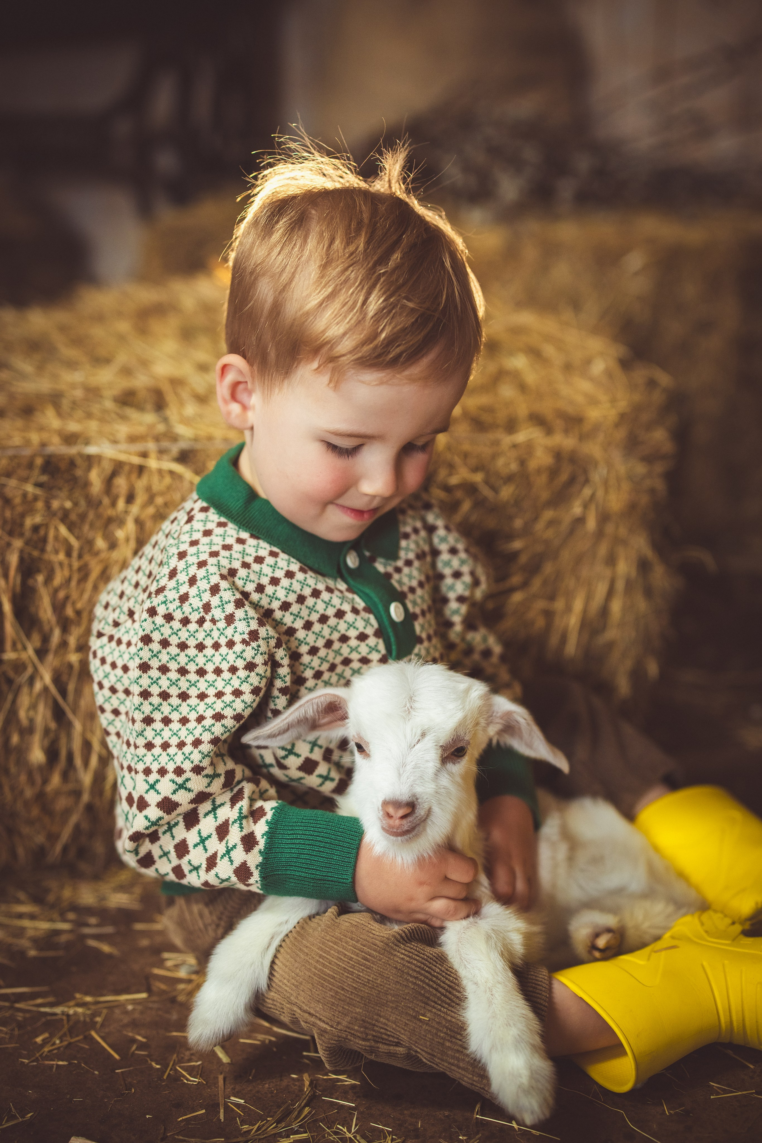 Пасхальный фотопроект с козочкой и утятами, в фотостудии «Эль» 2024 г. Семейный и детский фотограф в Краснодаре Анна Трашкова