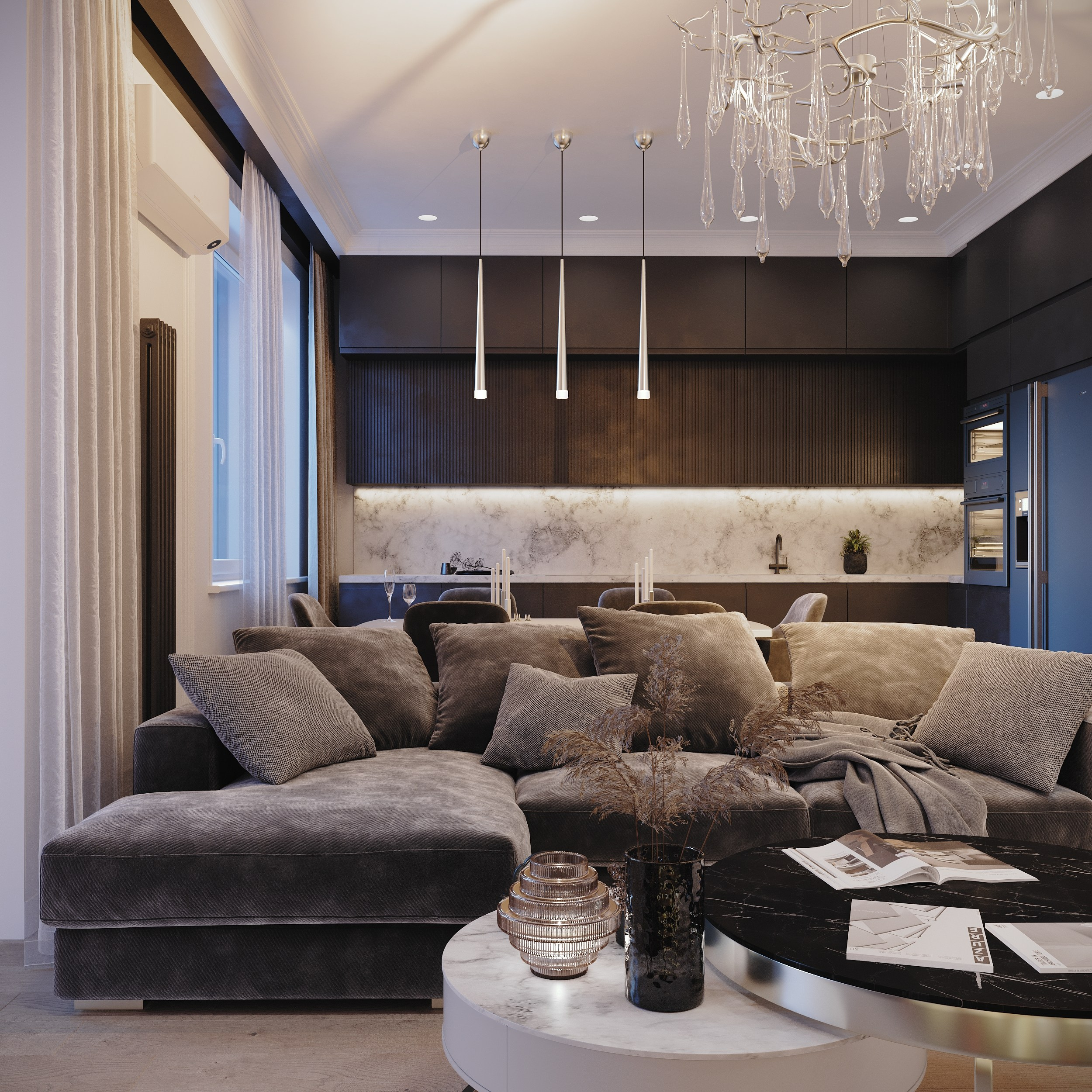 Визуализация квартиры для девушки-фотографа. Студия 3d визуализации Arcviz