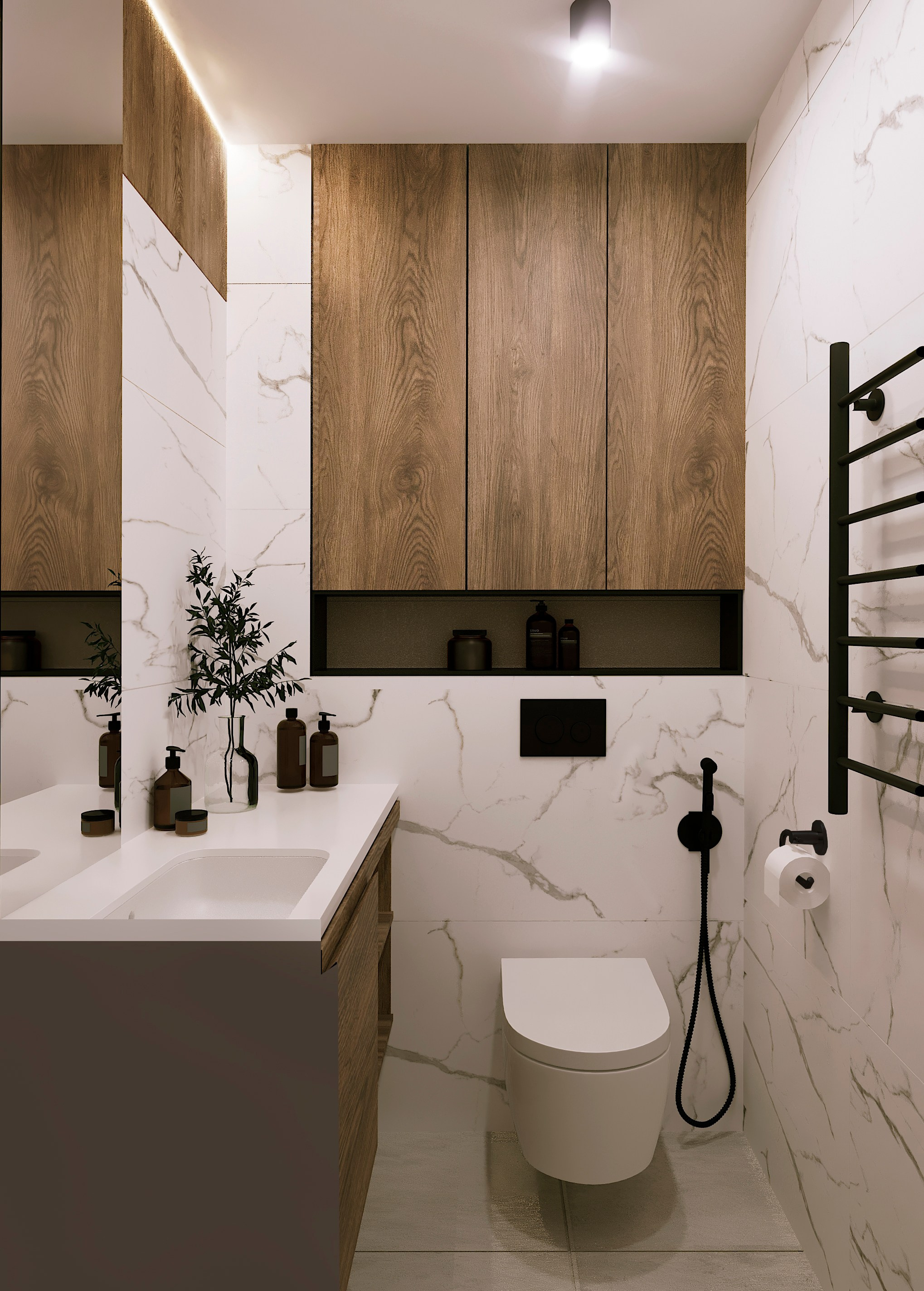 Современный интерьер с акцентами. Lina architector | Дизайн интерьера