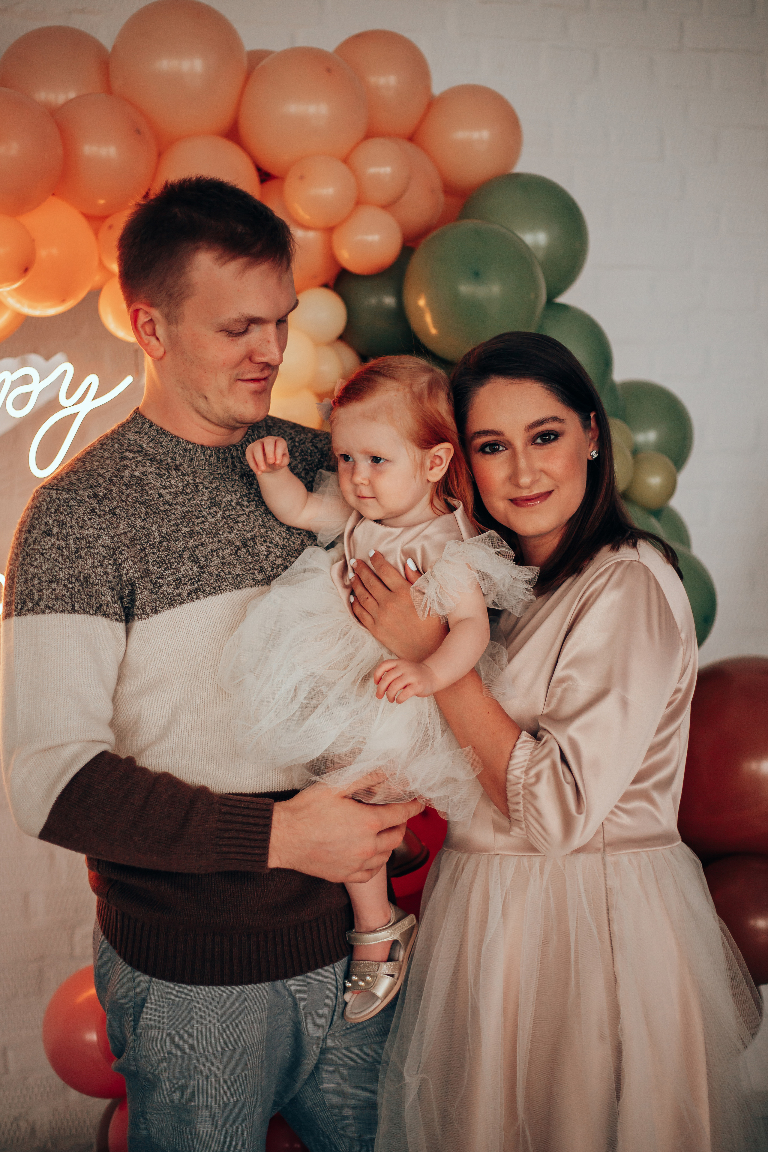 Первый день рождения Ксении. Семейный и детский фотограф в г. Новосибирске Макеева Анастасия