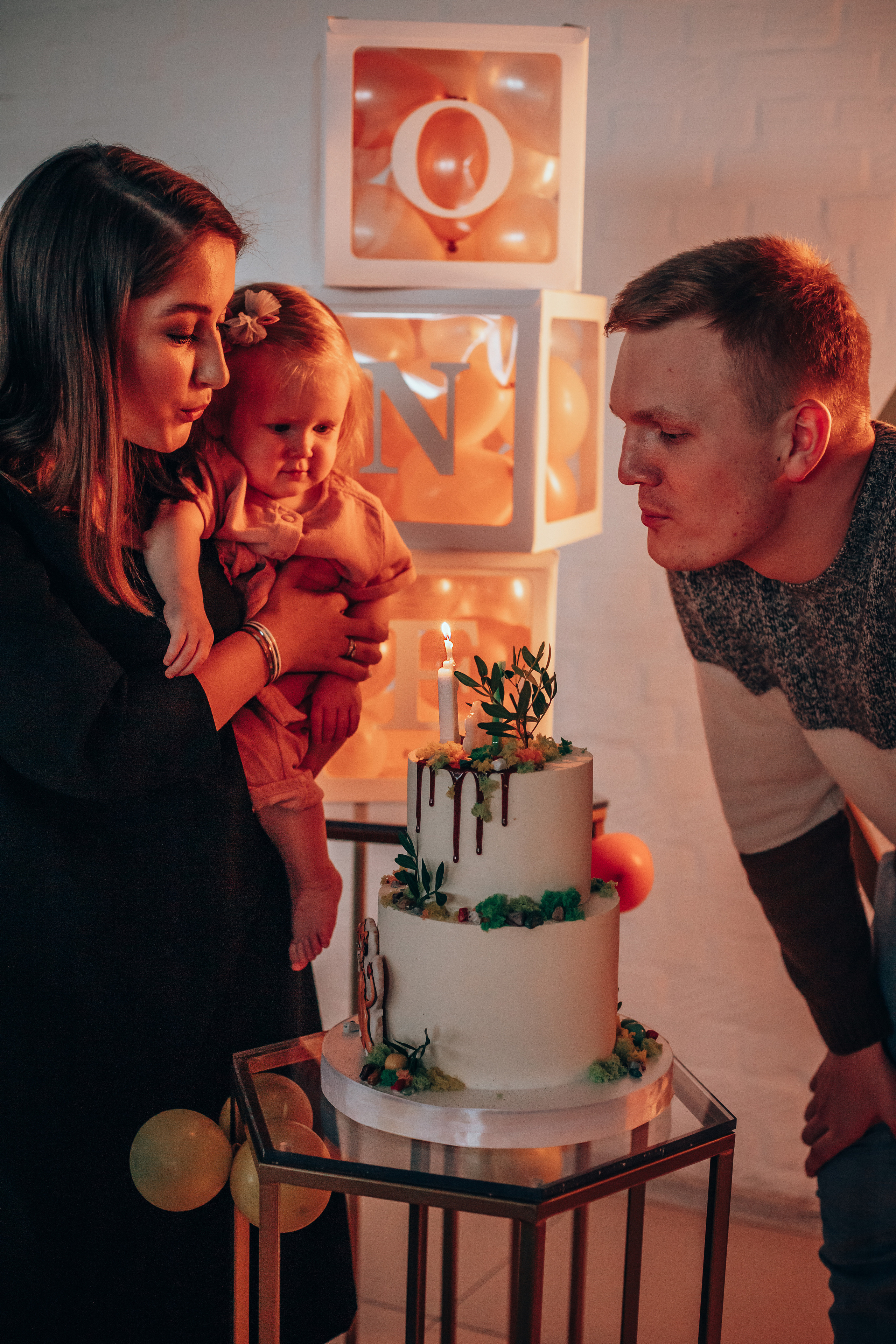 Первый день рождения Ксении. Семейный и детский фотограф в г. Новосибирске Макеева Анастасия