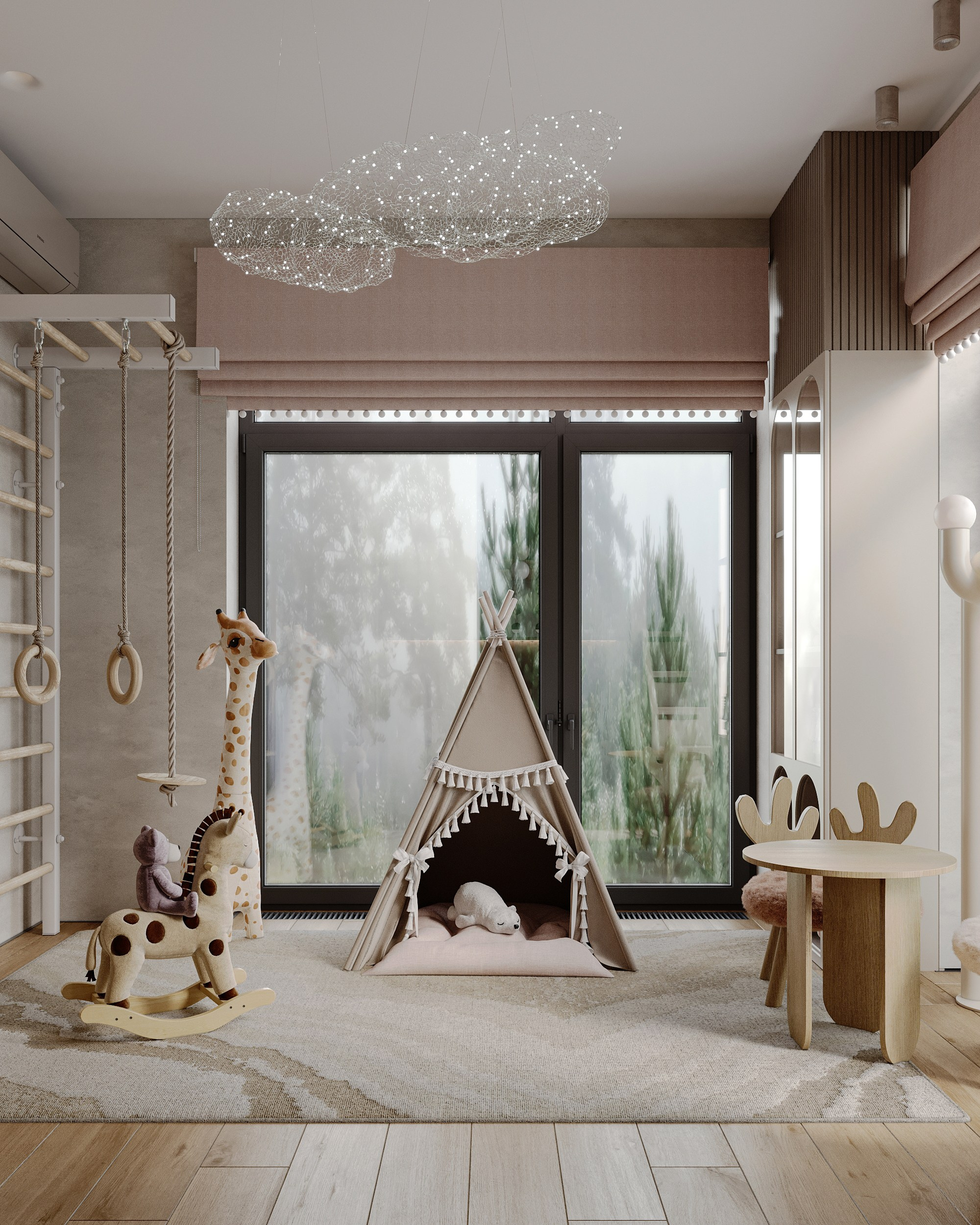 Визуализация загородного дома (интерьерная). Королёва Анастасия | 3D визуализатор