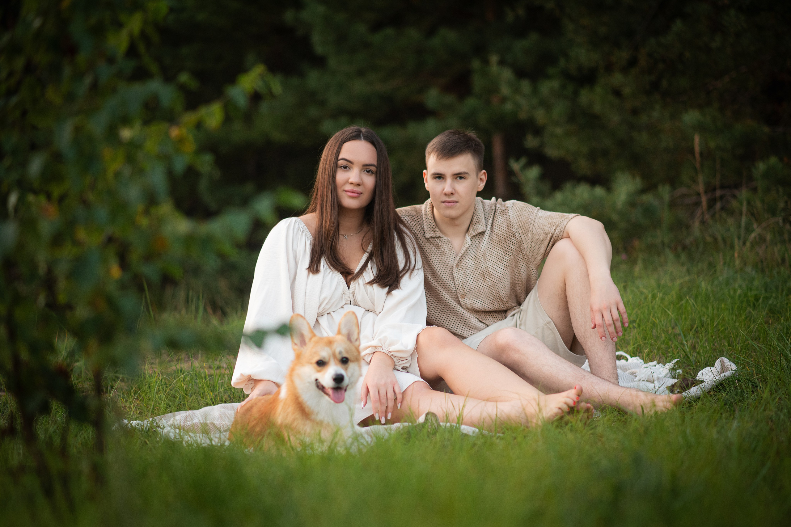 Саша, Оксана и Барни — 25.08.2024. Фотограф — Анималист | Анна Абрамова