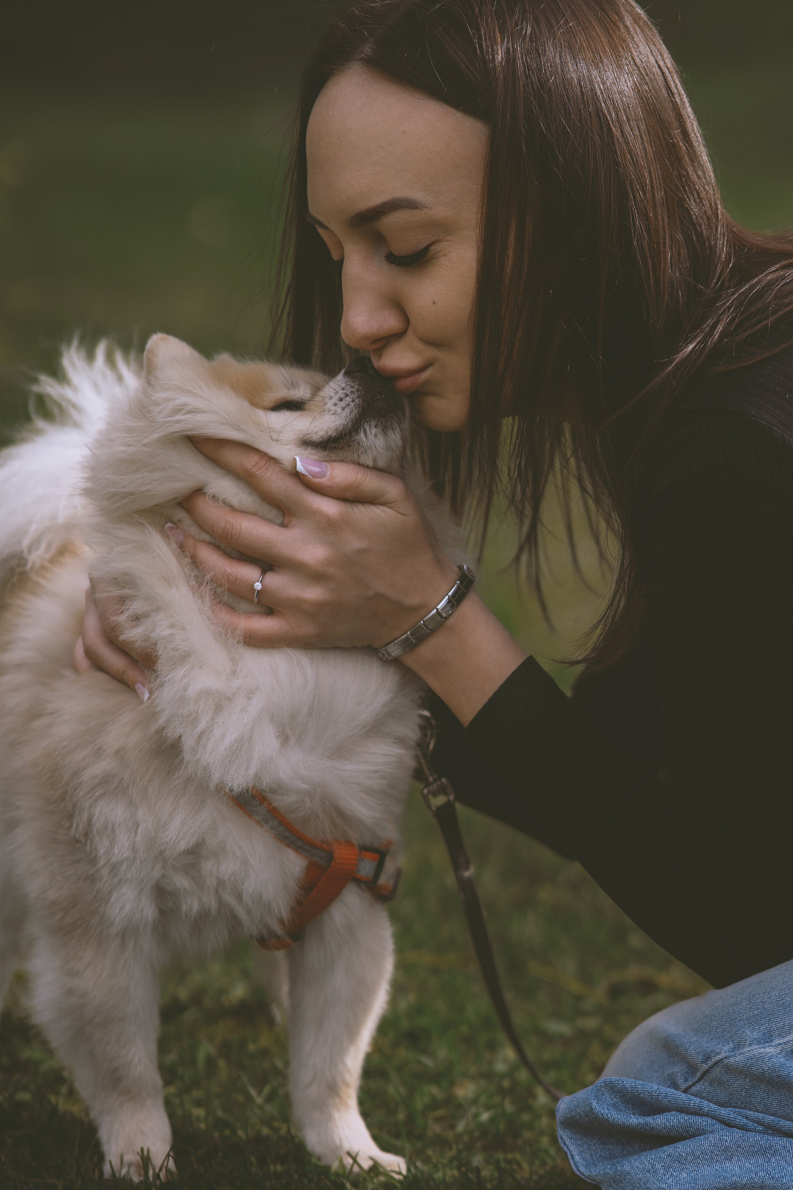 Дарья и ее шпиц Роня. Фотограф в Хабаровске — Виолетта Агафонова