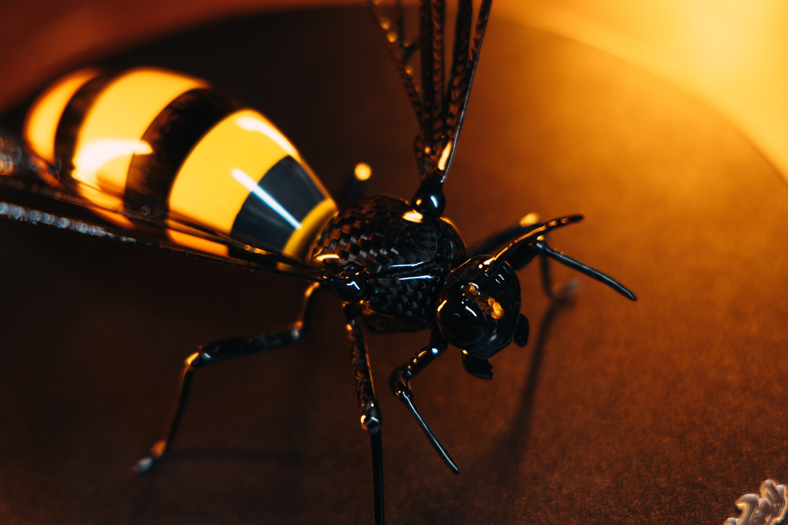 Оса из разных видов карбона, полностью ручная работа. DeLorein