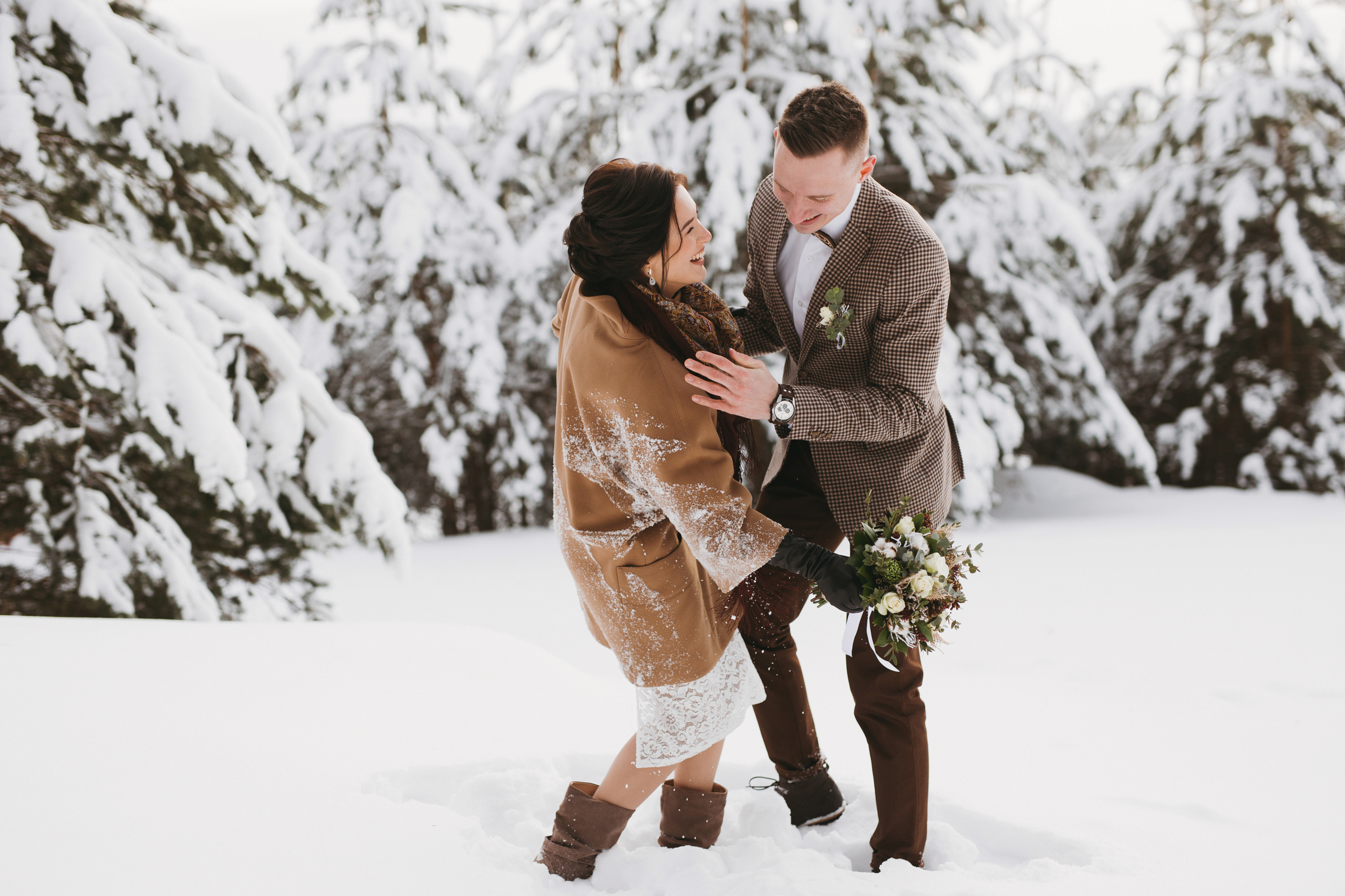 Зимняя, теплая. Свадебный фотограф в Калуге Алексей Климов