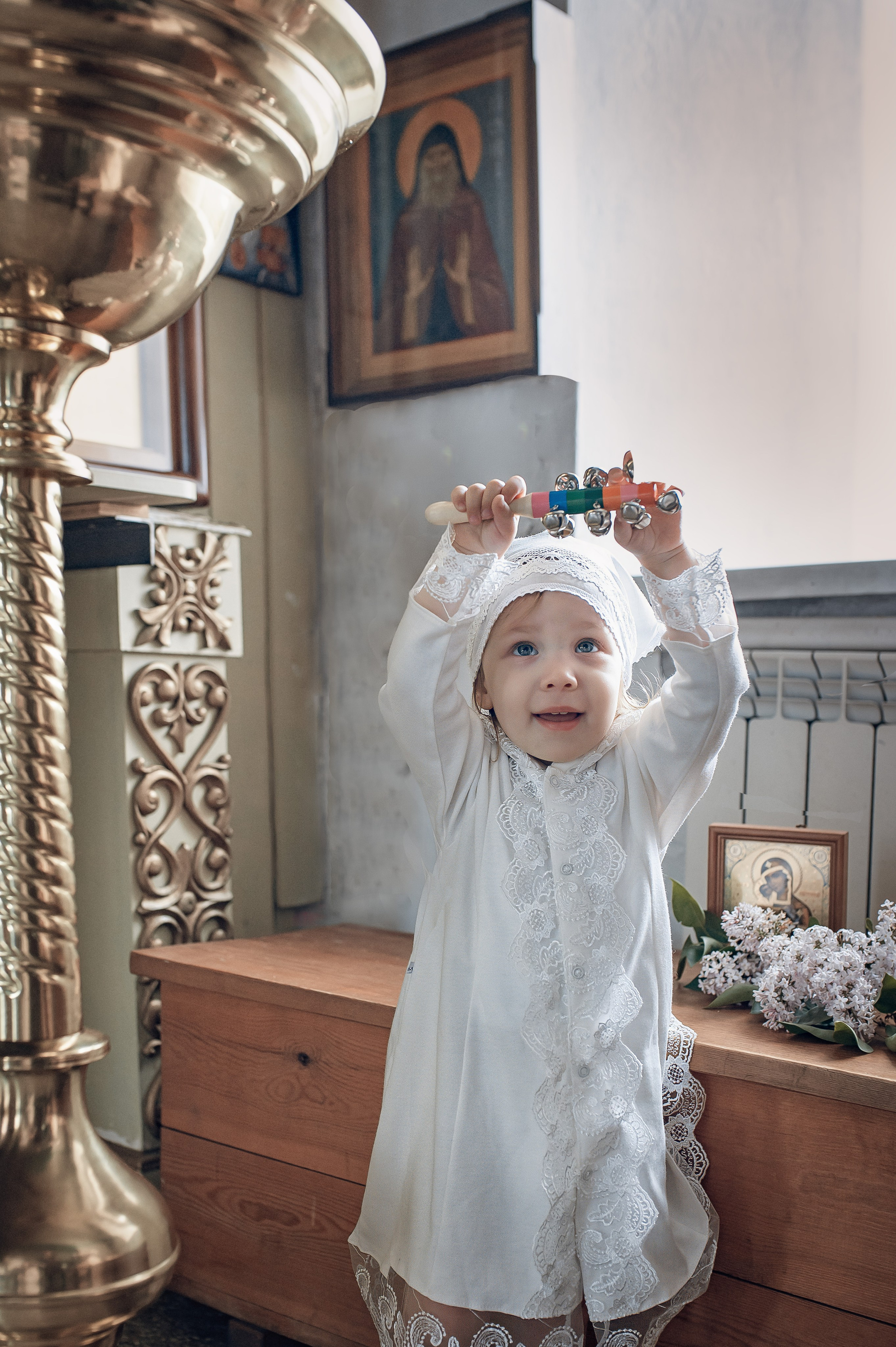 Крещение Машеньки в Свято-Троицком соборе Емельяново. Фотографы крещения/венчания  Красноярск Татьяна и Вячеслав Переваловы