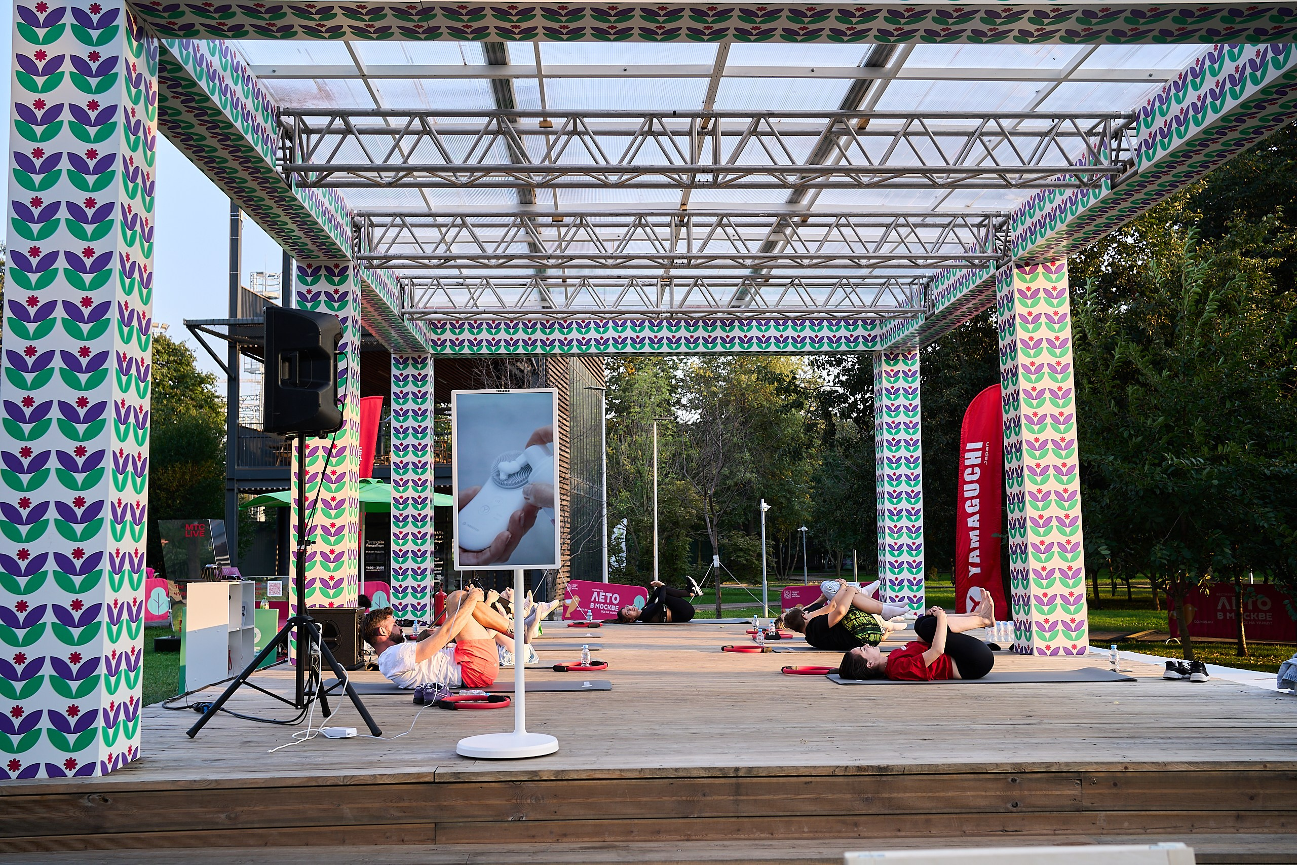 Yamaguchi / открытая тренировка «в стиле Пилатес». Фотограф и Видеограф в Москве. Олег Корушев