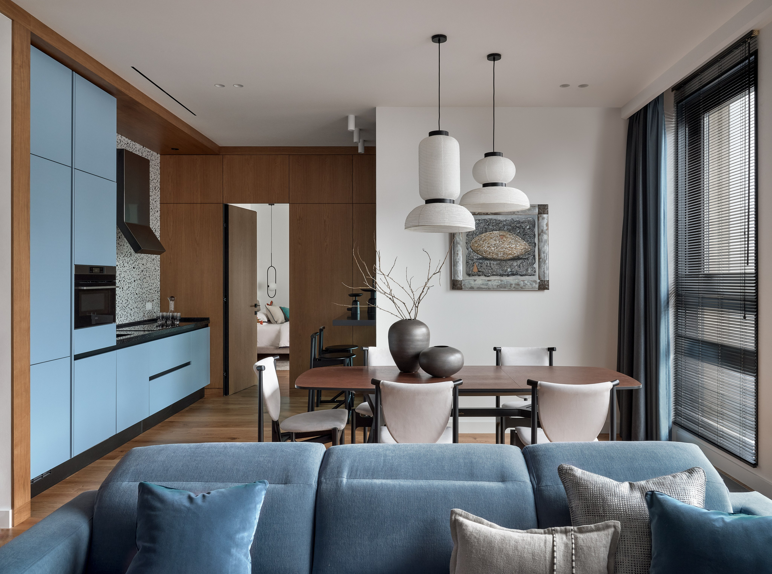 Интерьер с элементами джапанди. Фотограф Наталья Вершинина