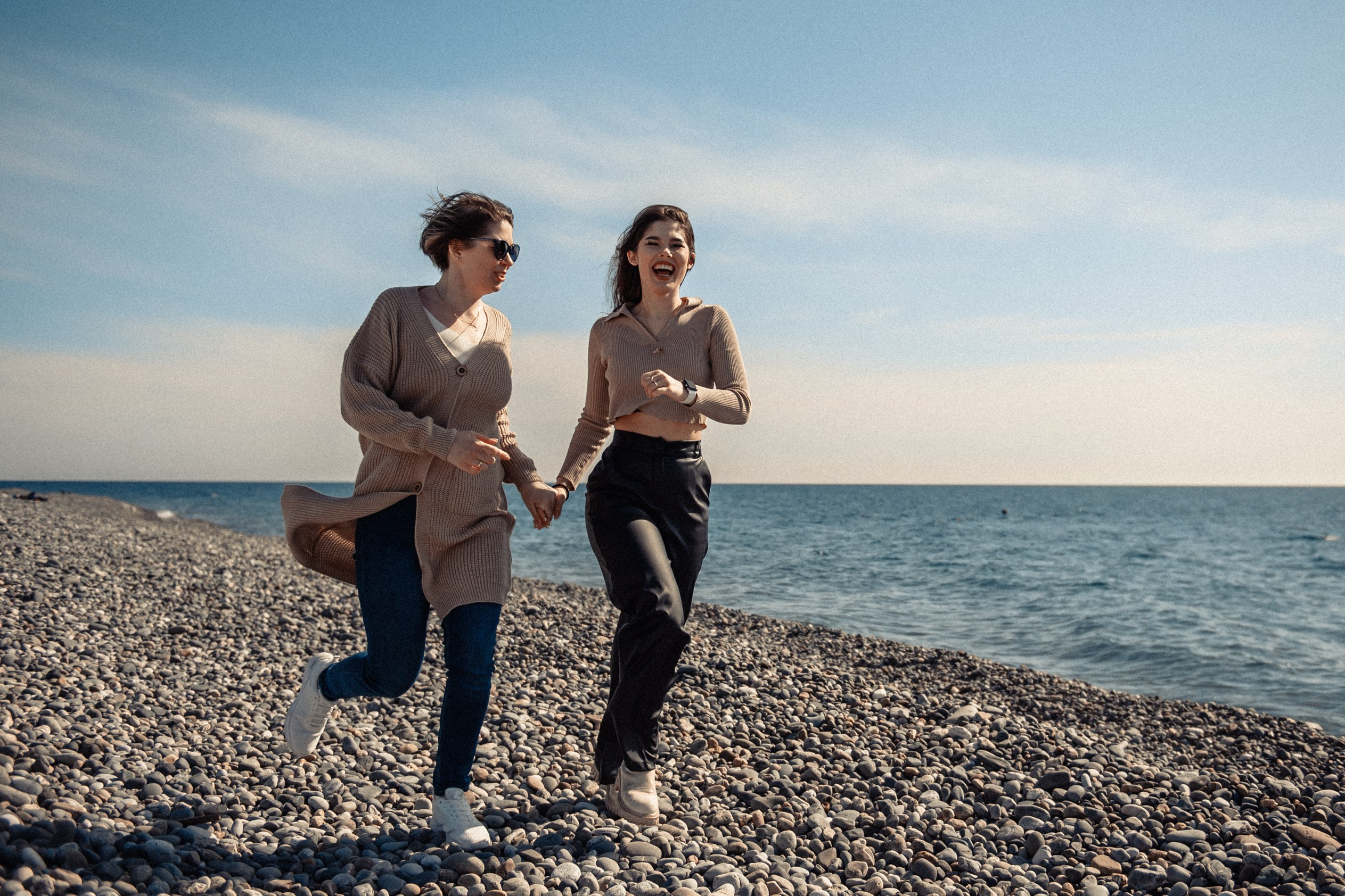 Мама и дочка, море для двоих. Свадебный и семейный фотограф София Невская