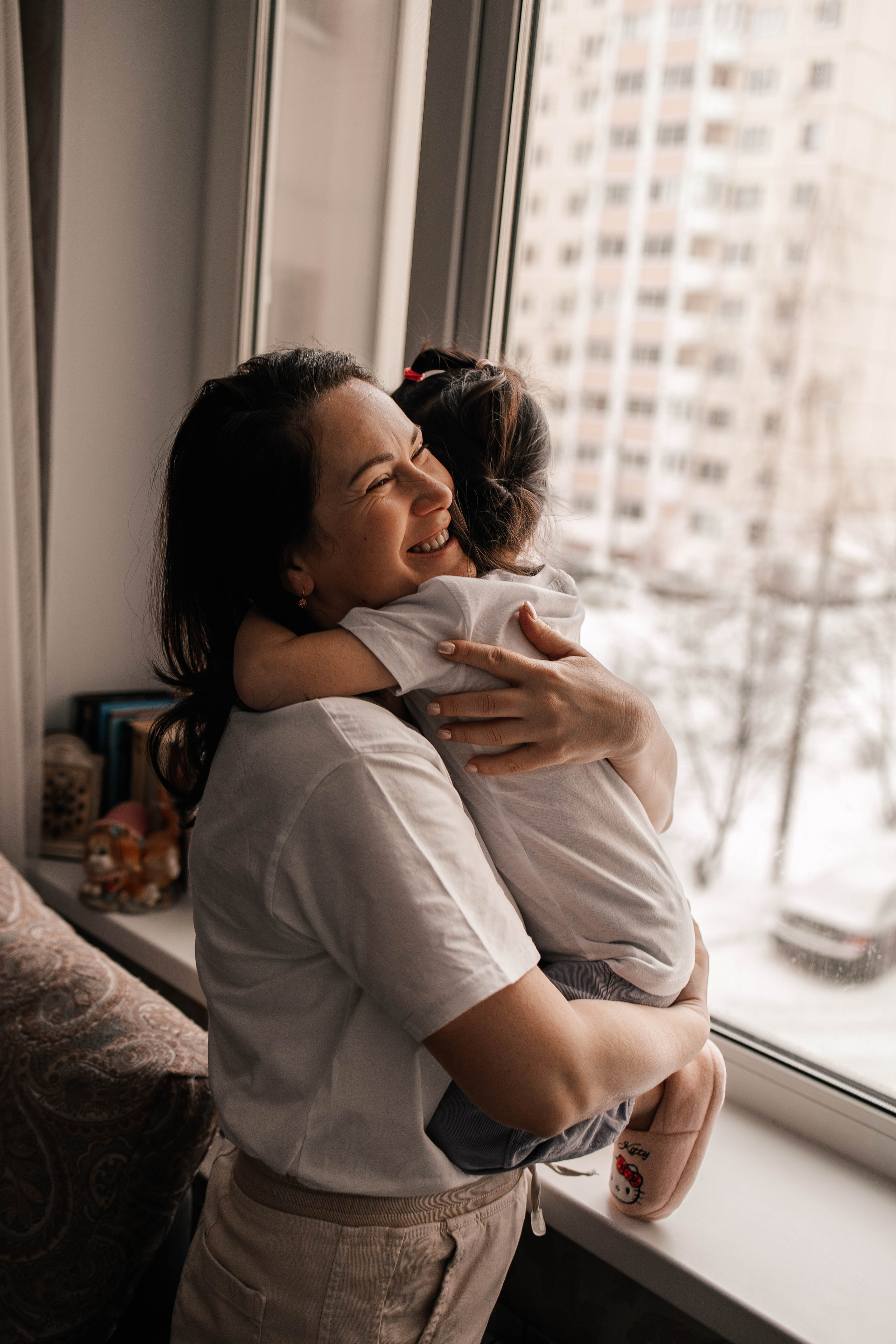 Семейная новогодняя фотосессия дома для Лены, мама Любы и Дашули. Семейный фотограф в Москве, Щелково, Фрязино _ Виктория Степанова