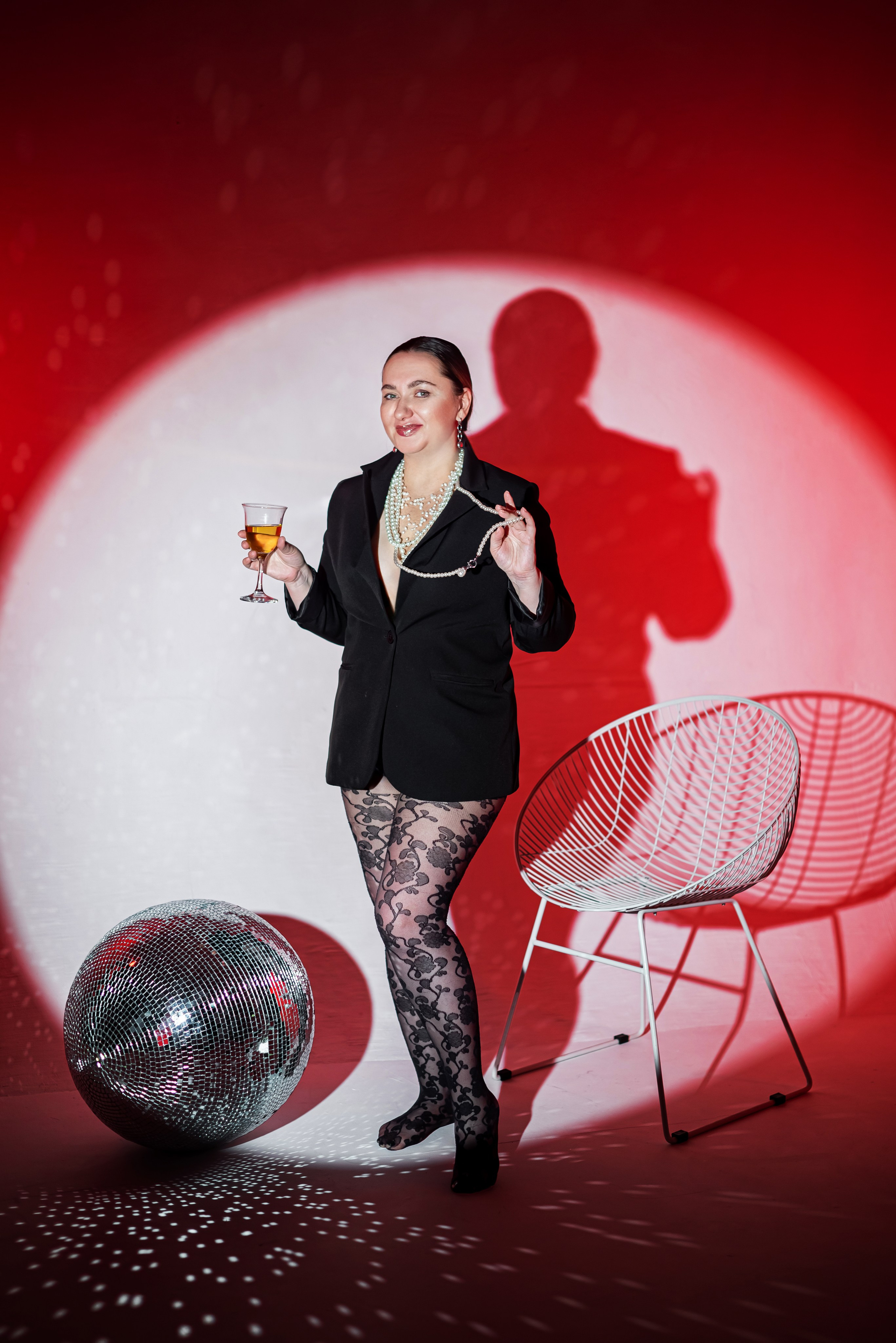 Фотосессия Анеты с цветным светом