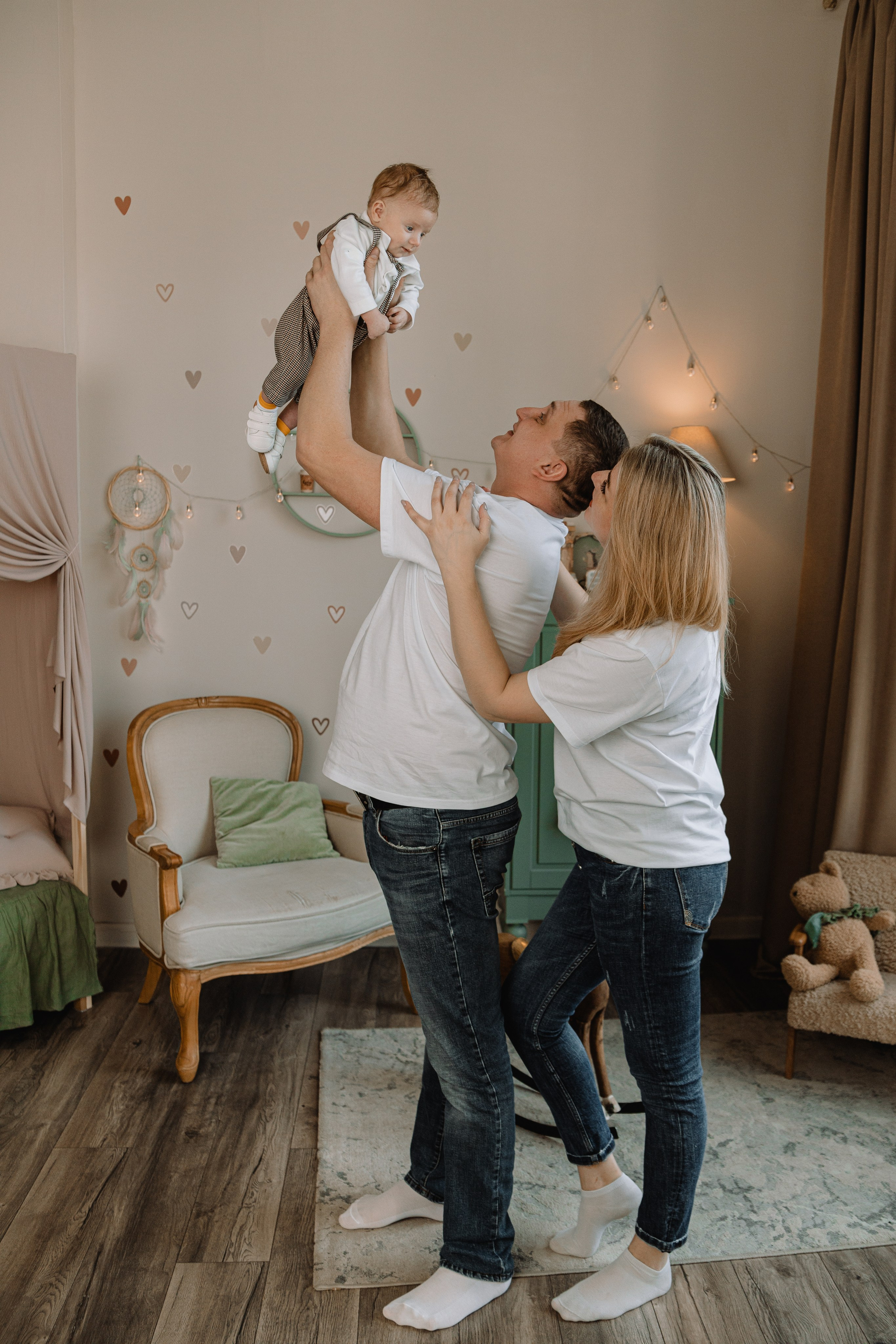 Юлия, Алексей и маленький Максим. Фотограф Воронеж Варвара