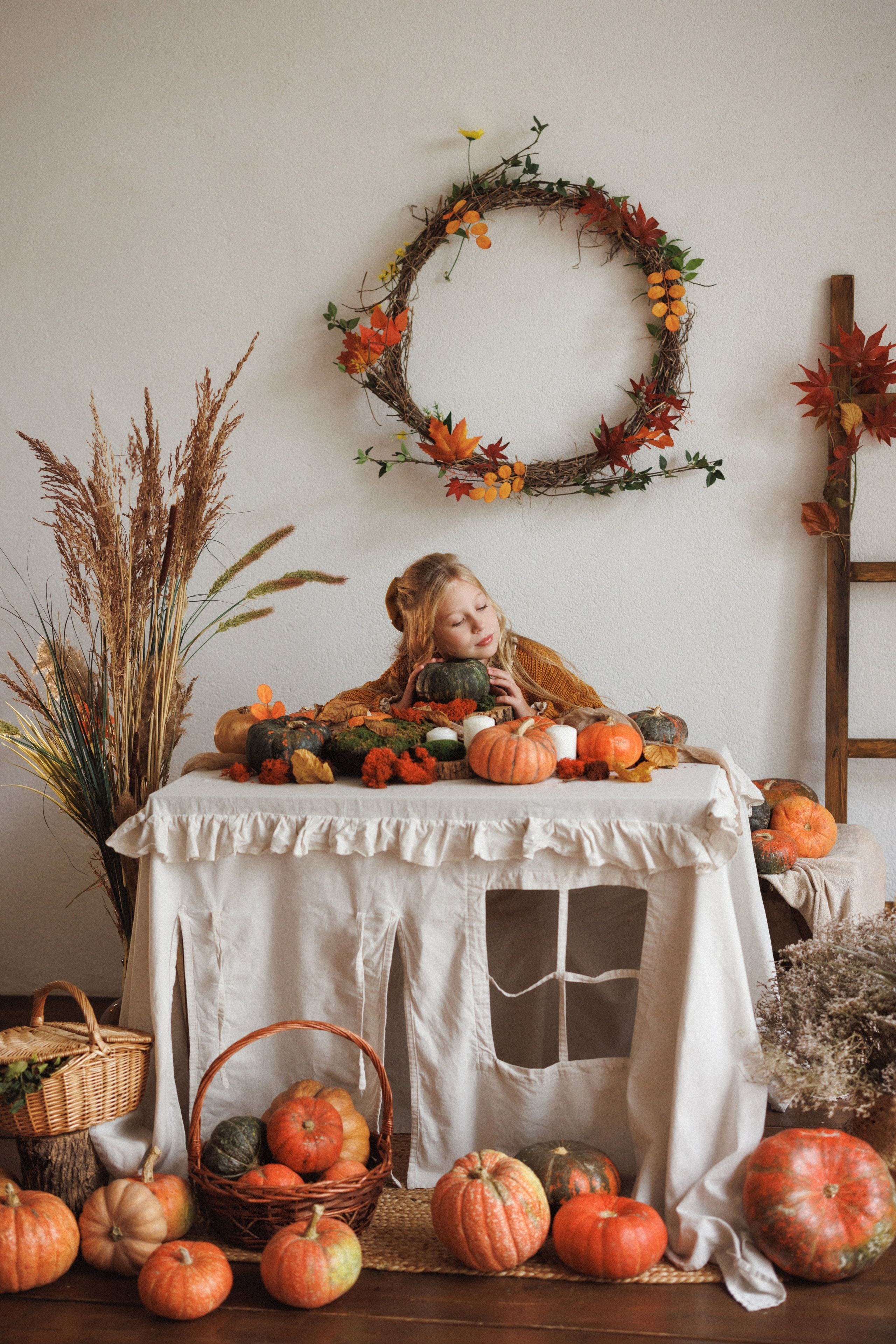 Осенняя фотосессия в фотостудии Mestone, город Краснодар. Семейный и детский фотограф в Краснодаре Анна Трашкова
