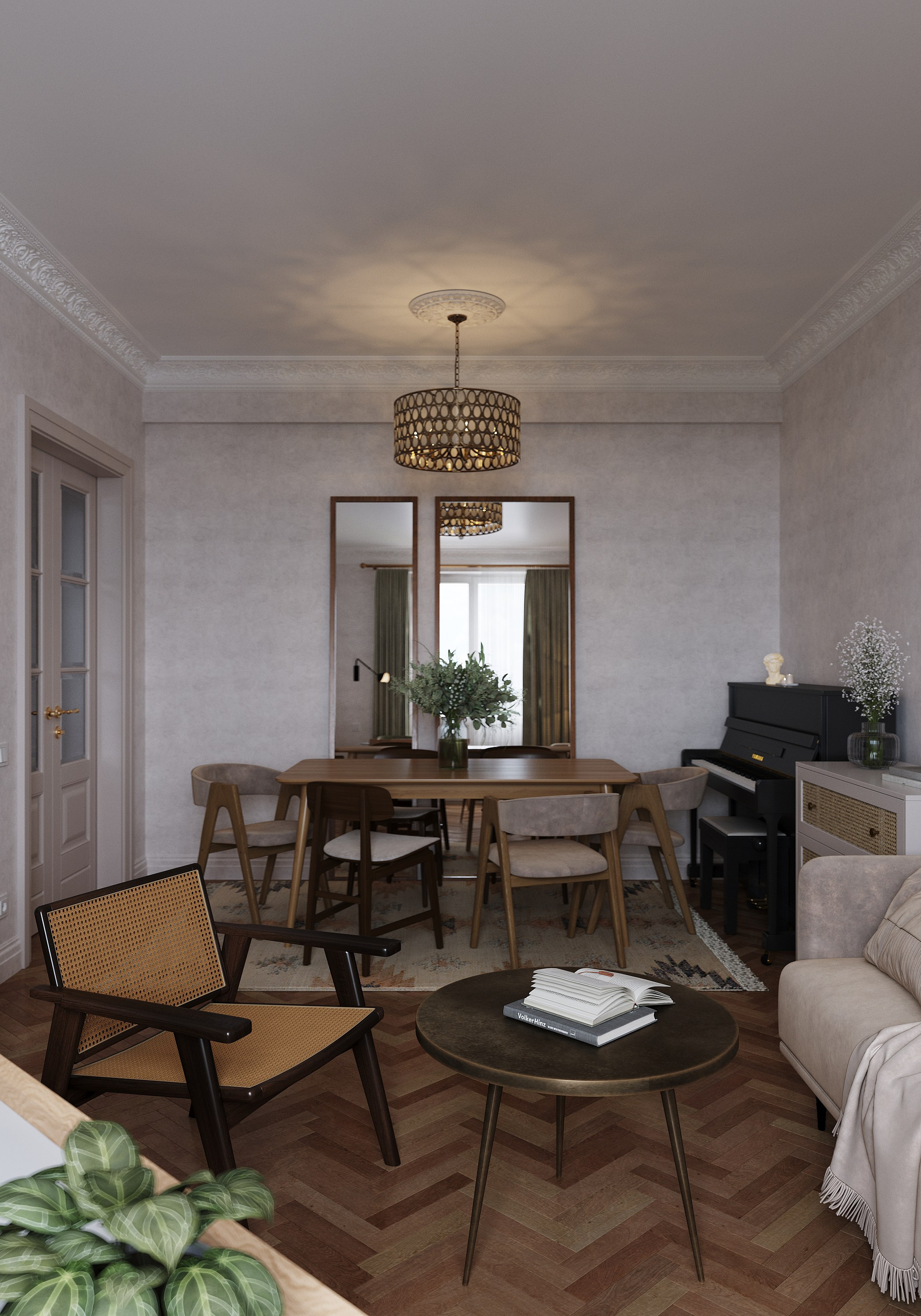 ДП Маяковский. 3D визуализация интерьера