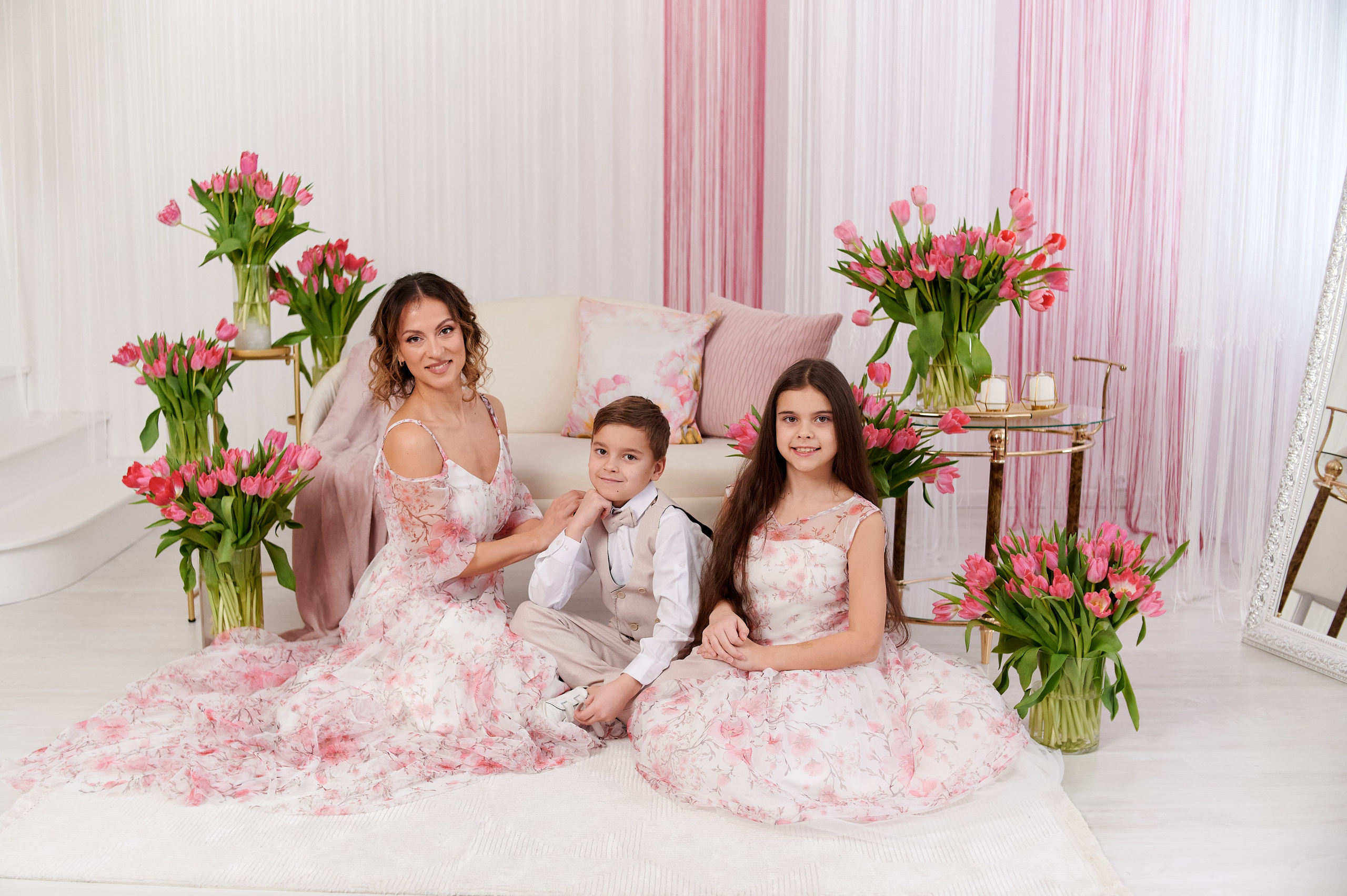 Розовые тюльпаны. Семейный и детский фотограф в г. Ногинске Ангелина Хасанова