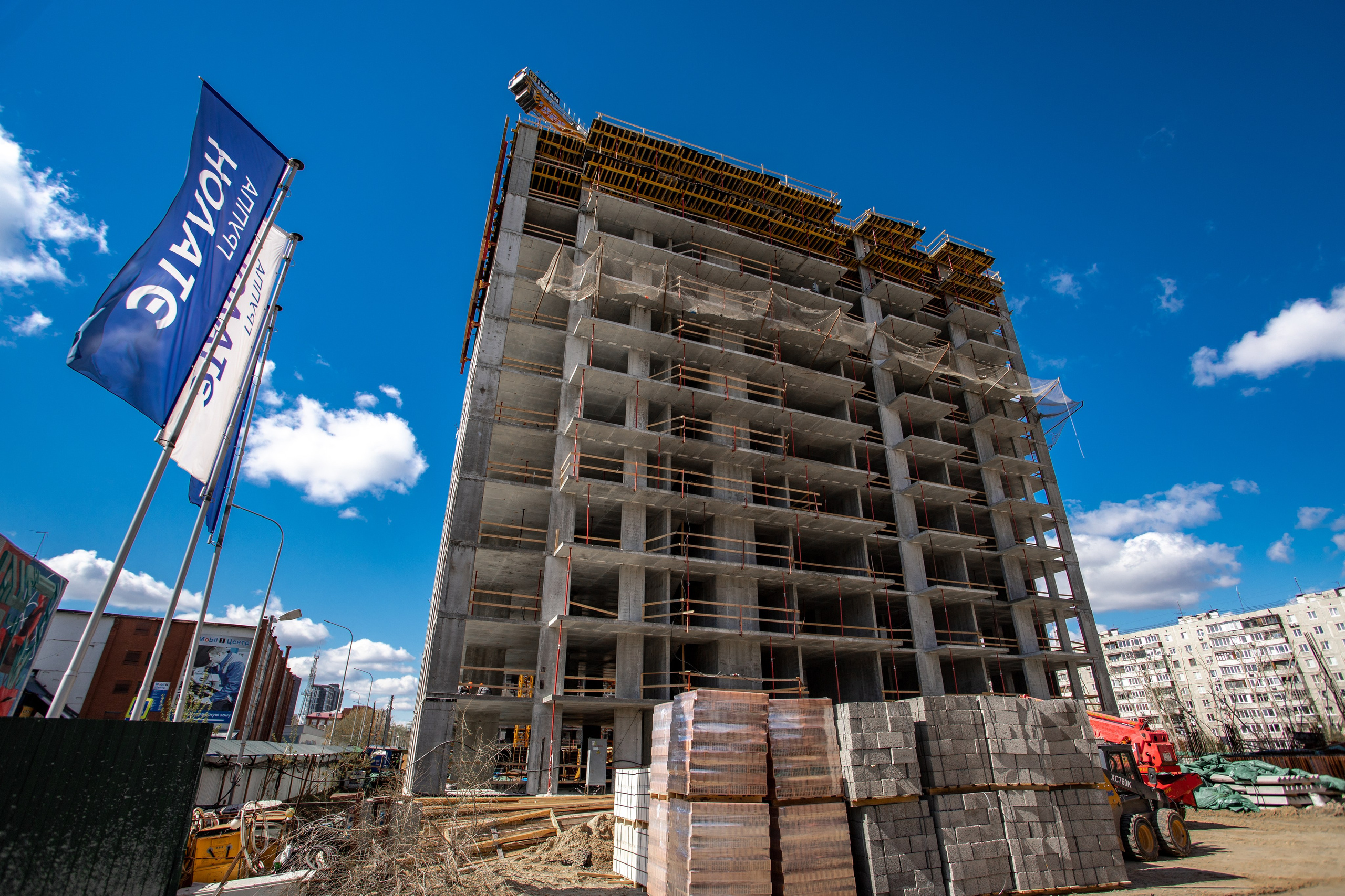 Динамика строительства. Фотограф Тюмень Александр Долгих