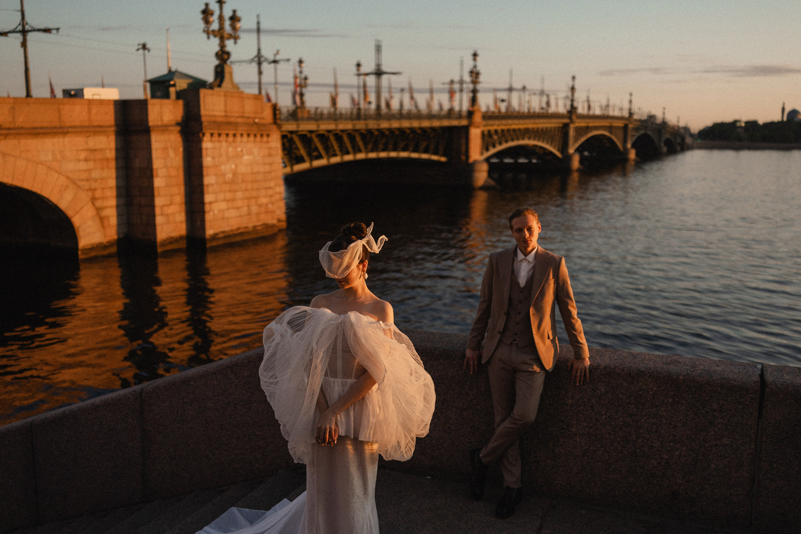 Мосты на рассвете. Юлия Анисимова — свадебный и семейный фотограф в Санкт-Петербурге