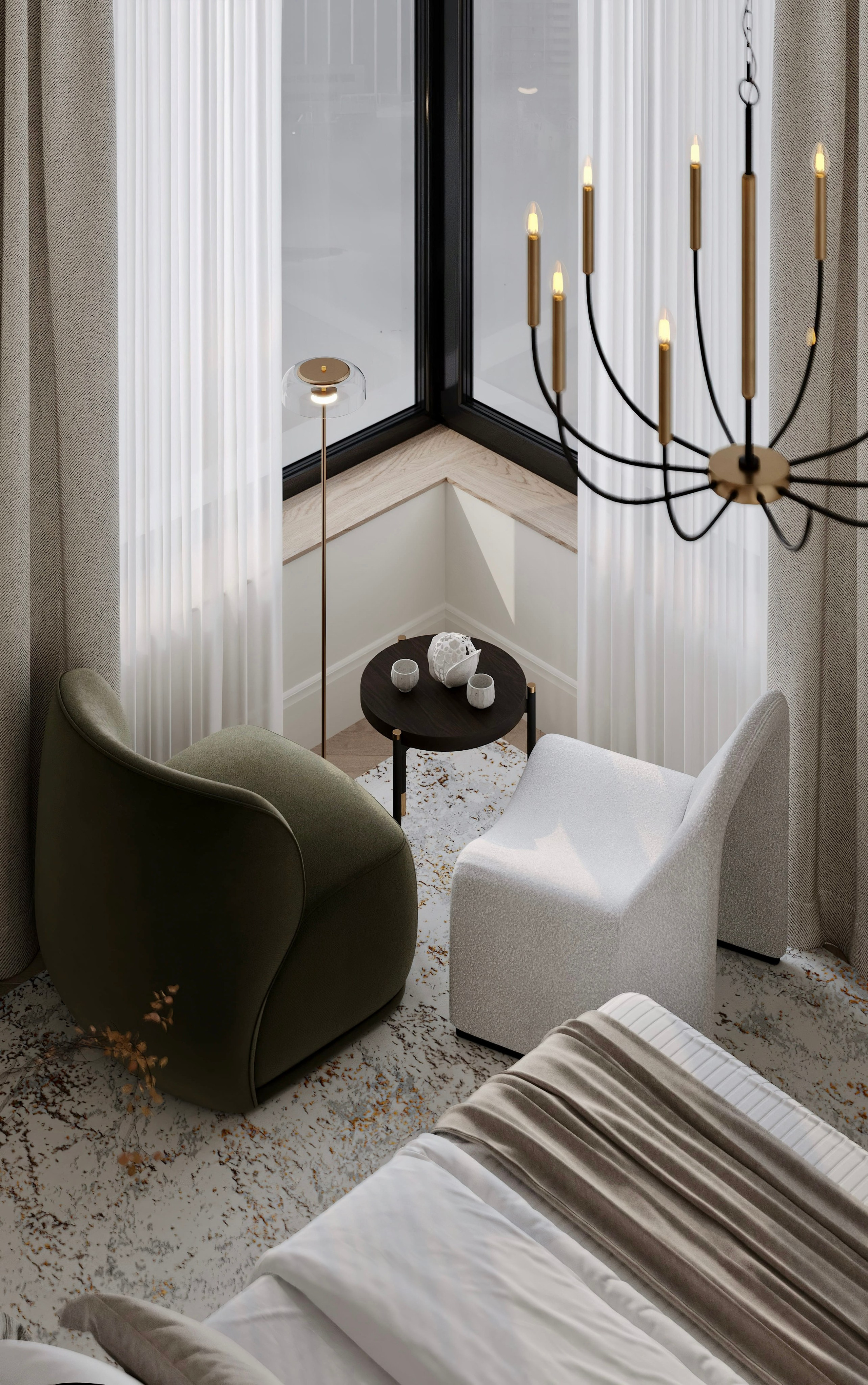 Нагатино Айленд 85 м². 3D Визуализация интерьера