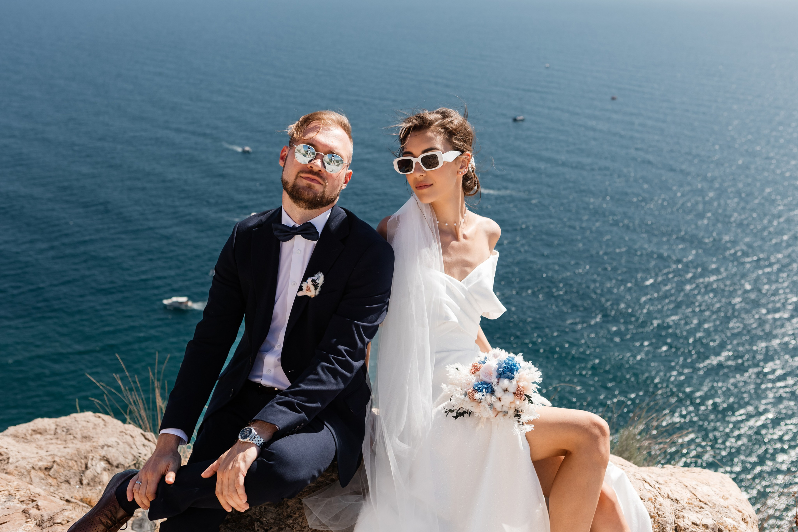 Свадебная съёмка в Балаклаве в крепости Чембало. Свадебный фотограф, фотосъемка в Крыму, Севастополе, Симферополе, Ялте