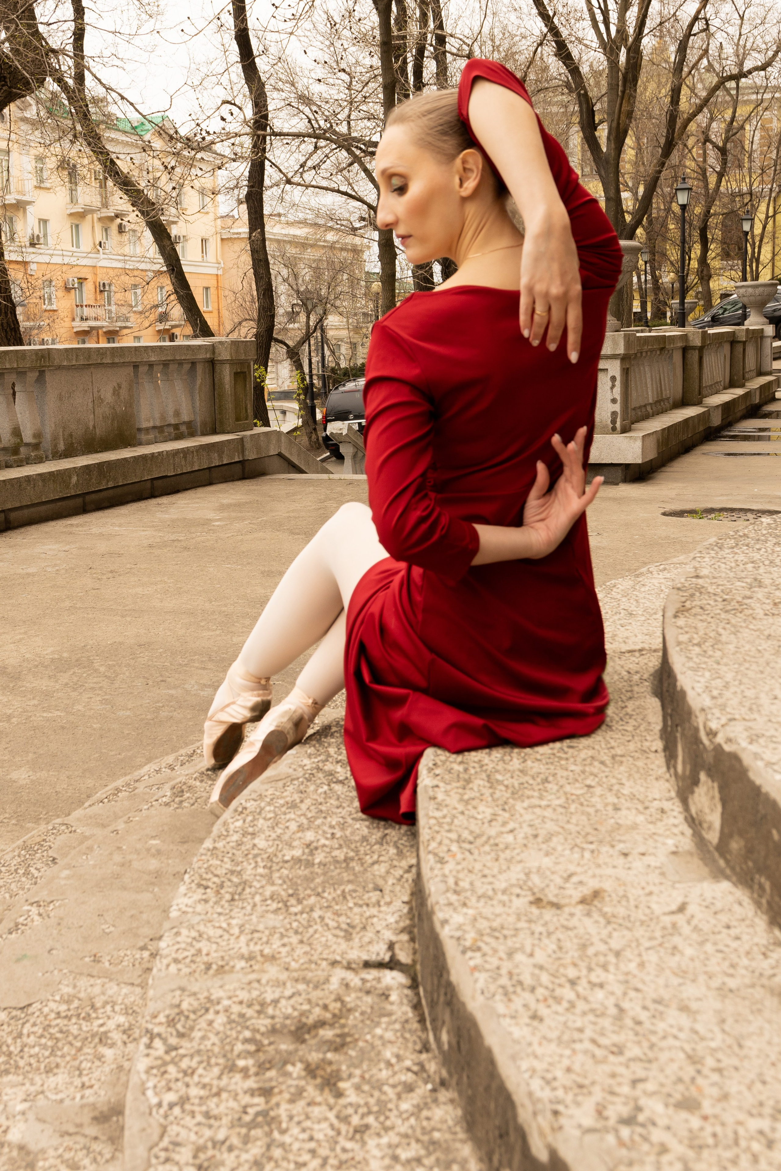 Балерина в городе. Фотограф Владивосток