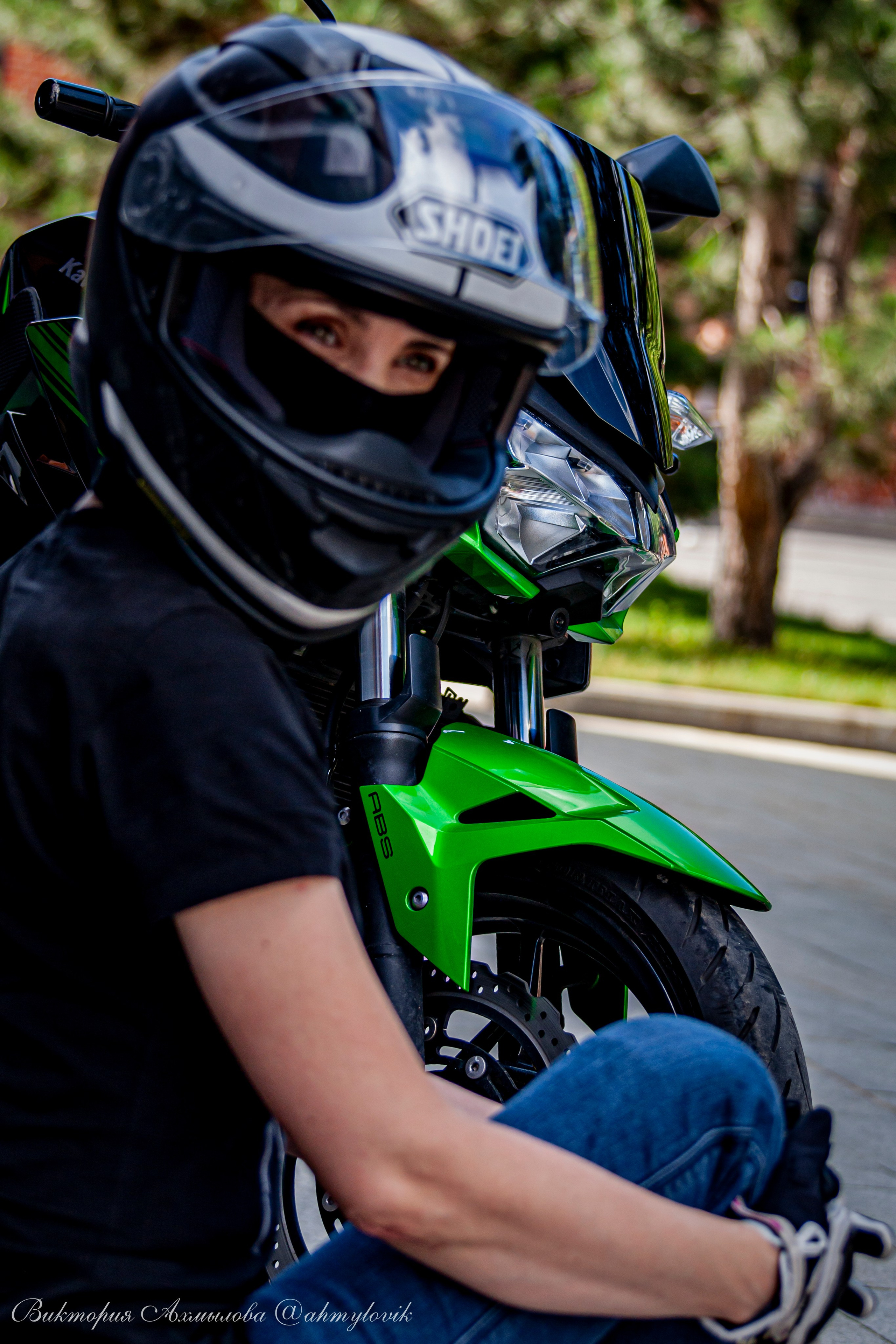 Света Веркова (Kawasaki Ninja Z400). Виктория Ахмылова. Фотограф в Москве