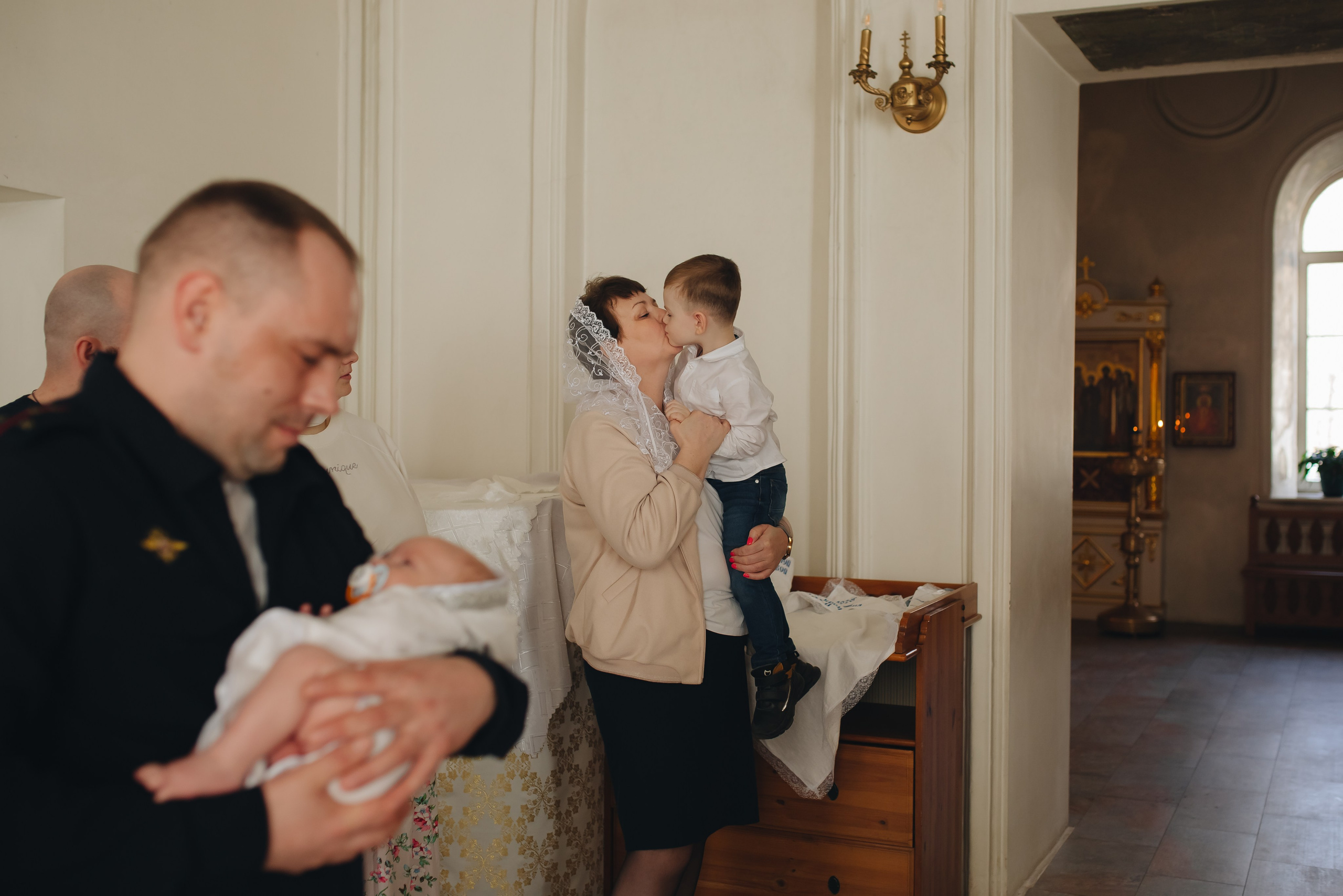 Крещение в светлом Храме. Семейный и детский фотограф в Москве Дорогова Екатерина