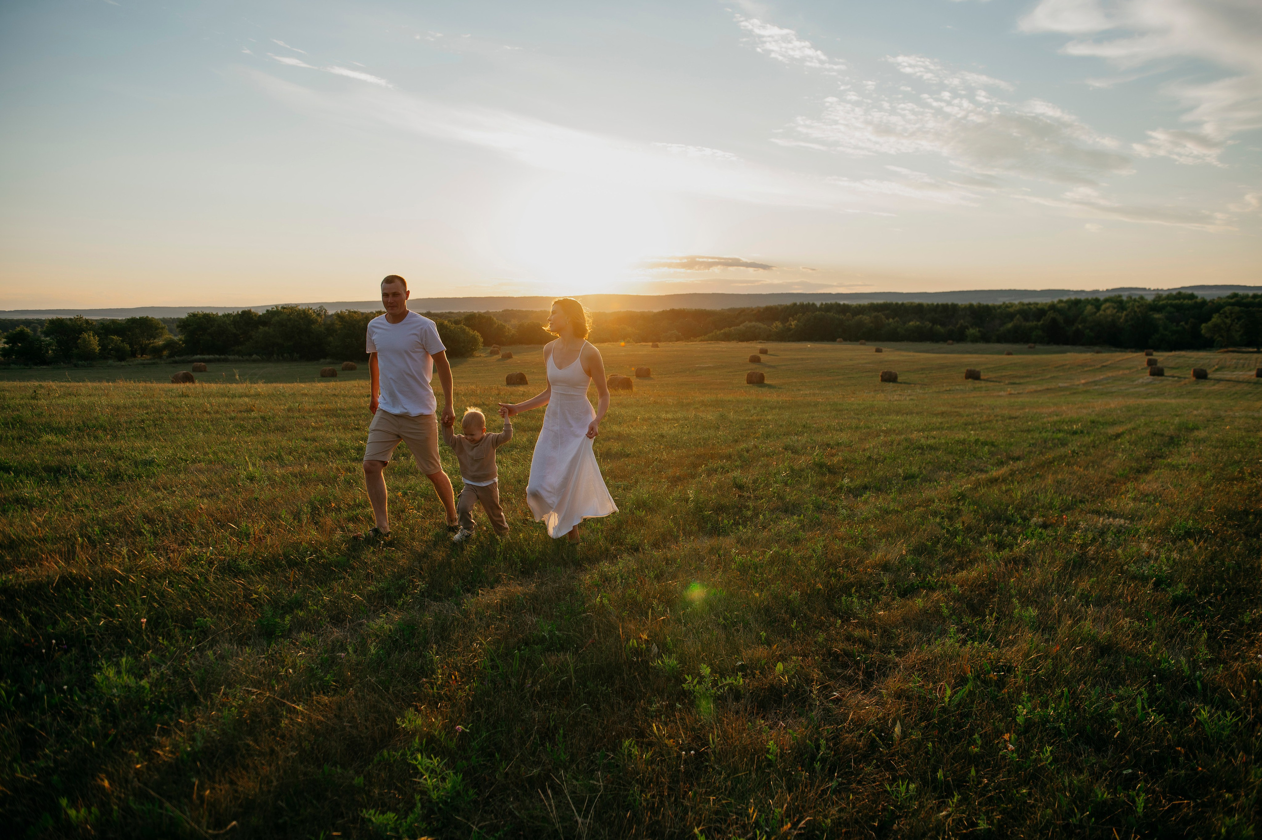 Семейная прогулка на закте. Фотограф Дарья Семина