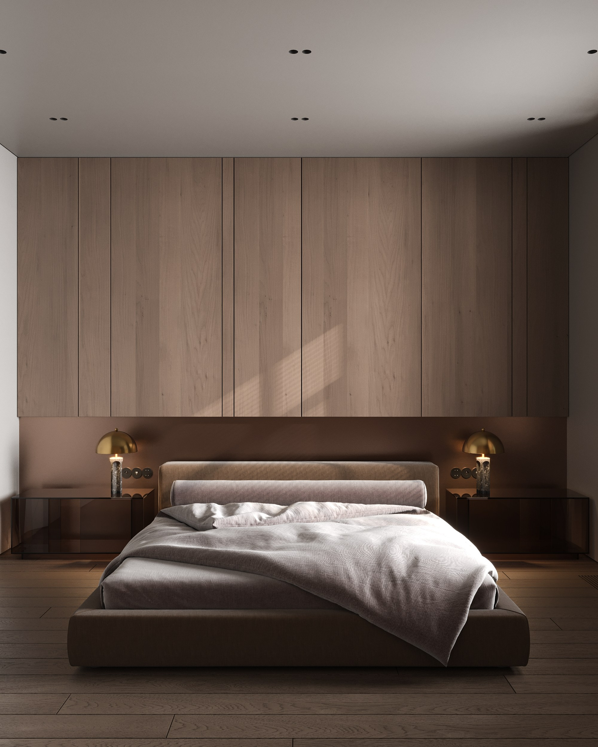 Bronze Glow & Walnut Textures. 3D Визуализация