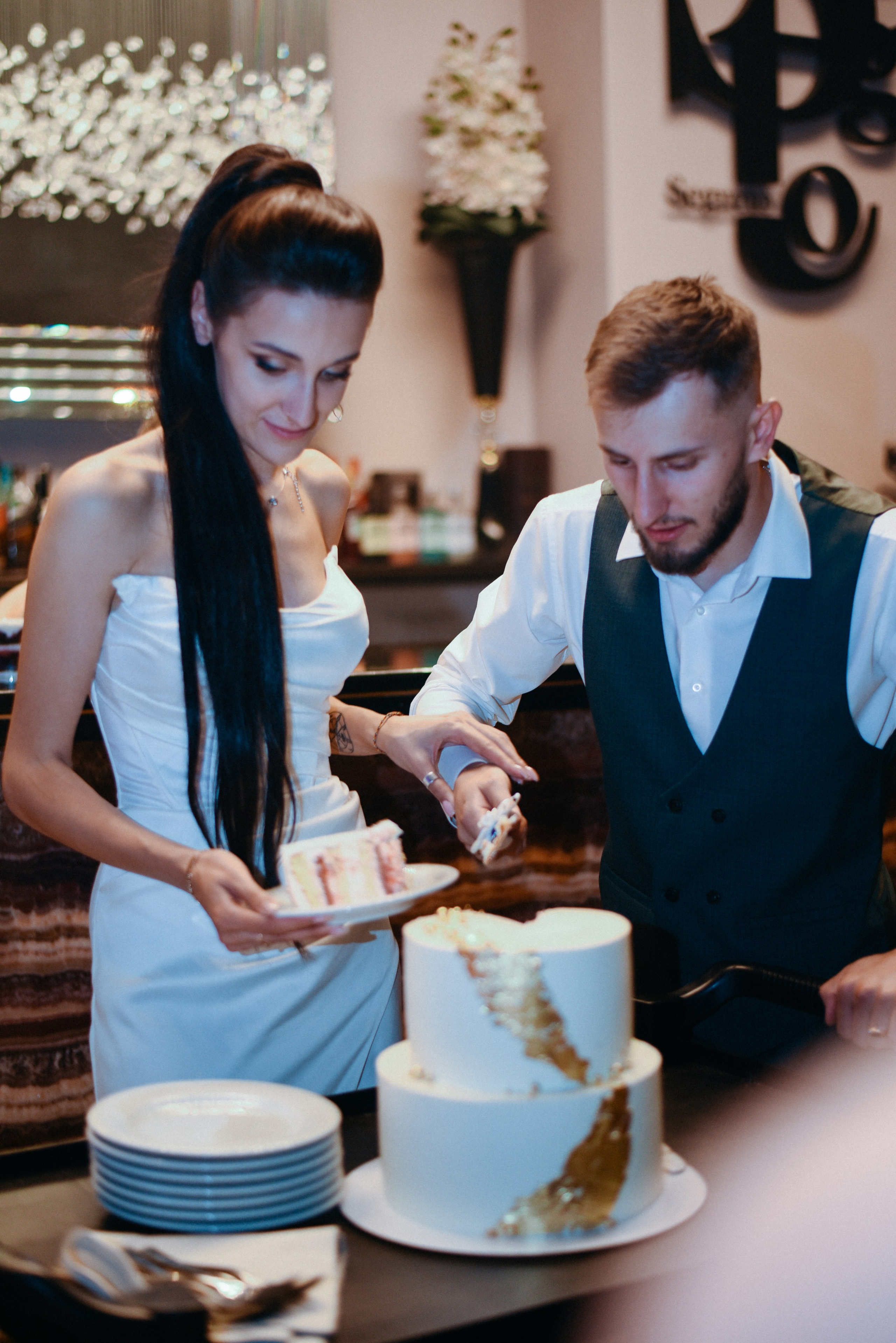 Виктор и Ангелина Банкет на 100 гостей Ресторан Segreto. Фотограф Лола Волна, город Москва