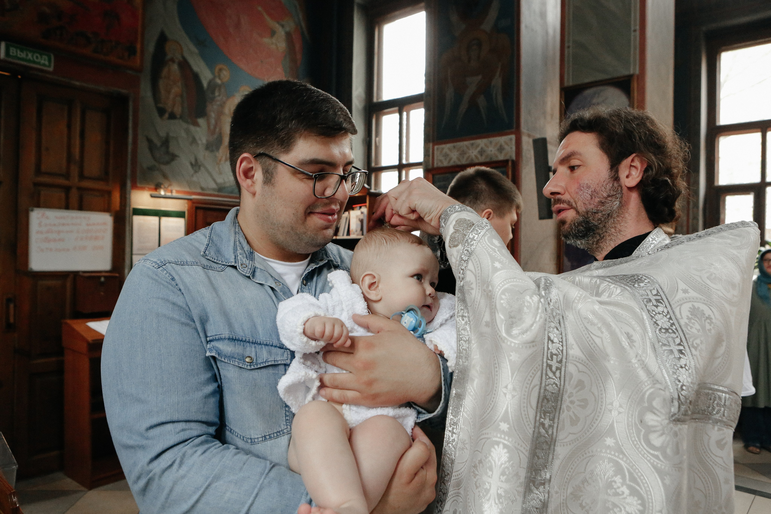 Крещение Максима. Семейный и детский фотограф в Москве Александра Мак