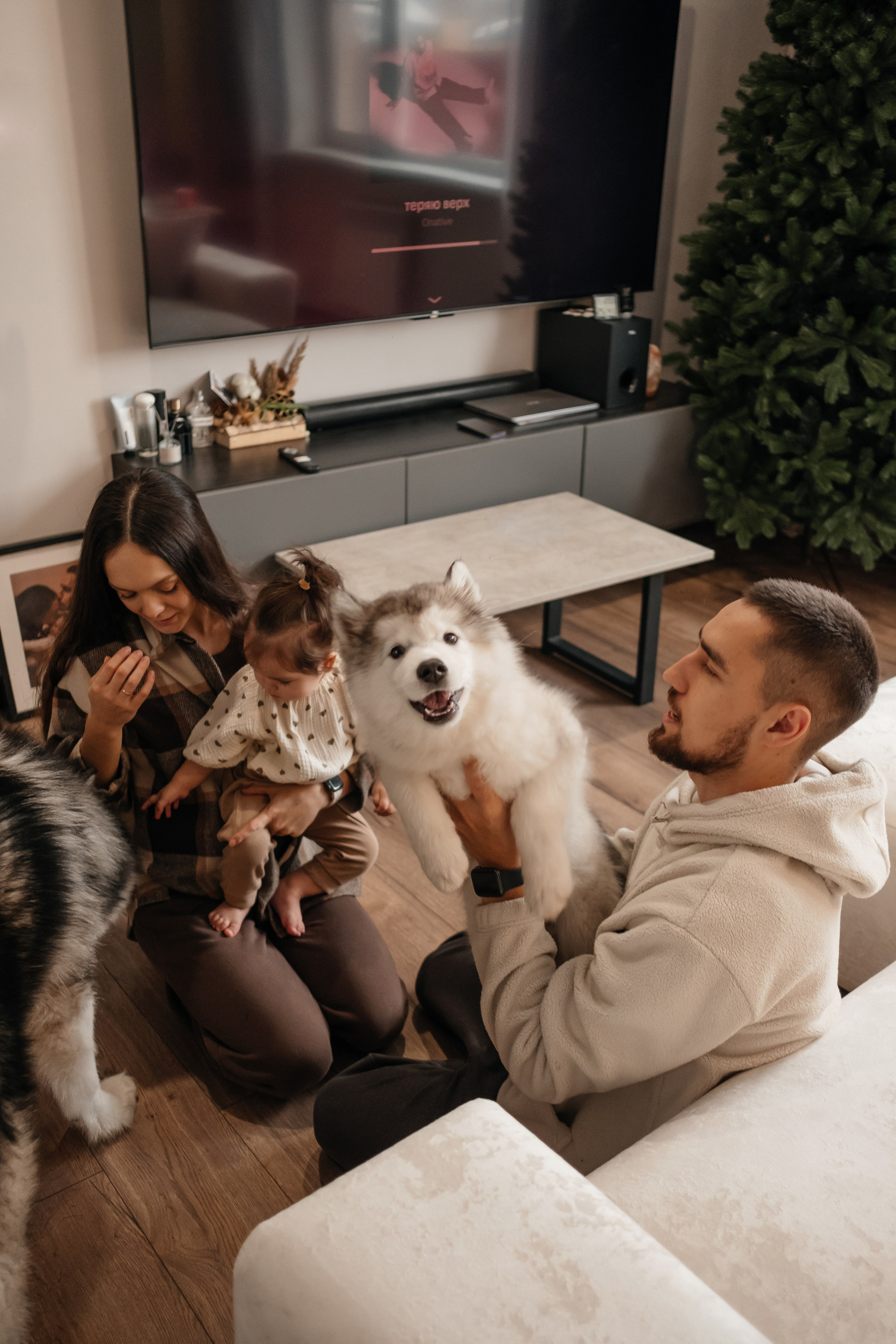 Катя, Саша и Еся | домашняя съемка. Фотограф в Новосибирске Диана Ильиных