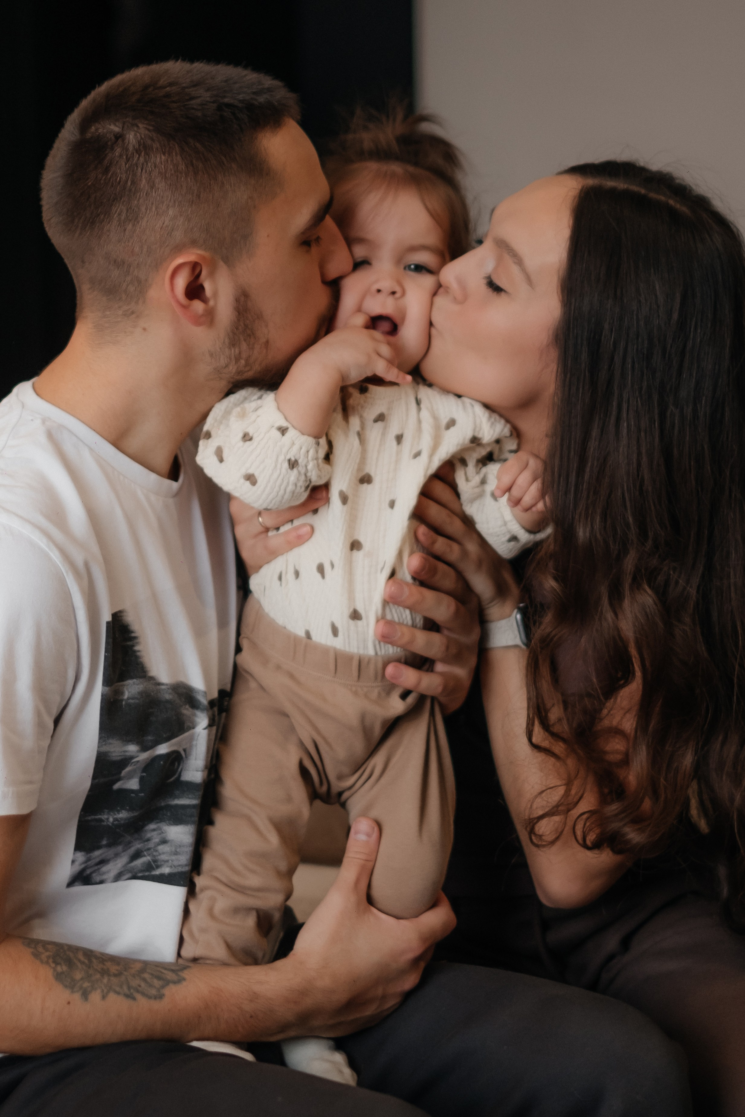 Катя, Саша и Еся | домашняя съемка. Фотограф в Новосибирске Диана Ильиных