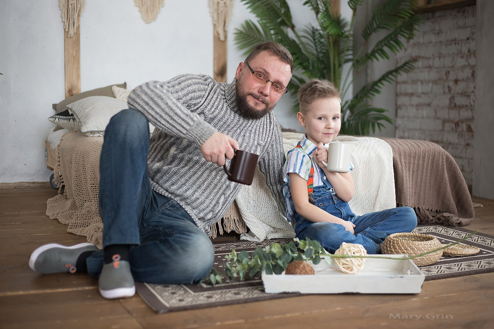 Студийная фотосессия семьи Александра и Марии. Детский и семейный фотограф, фотограф мероприятий Нижний Новгород