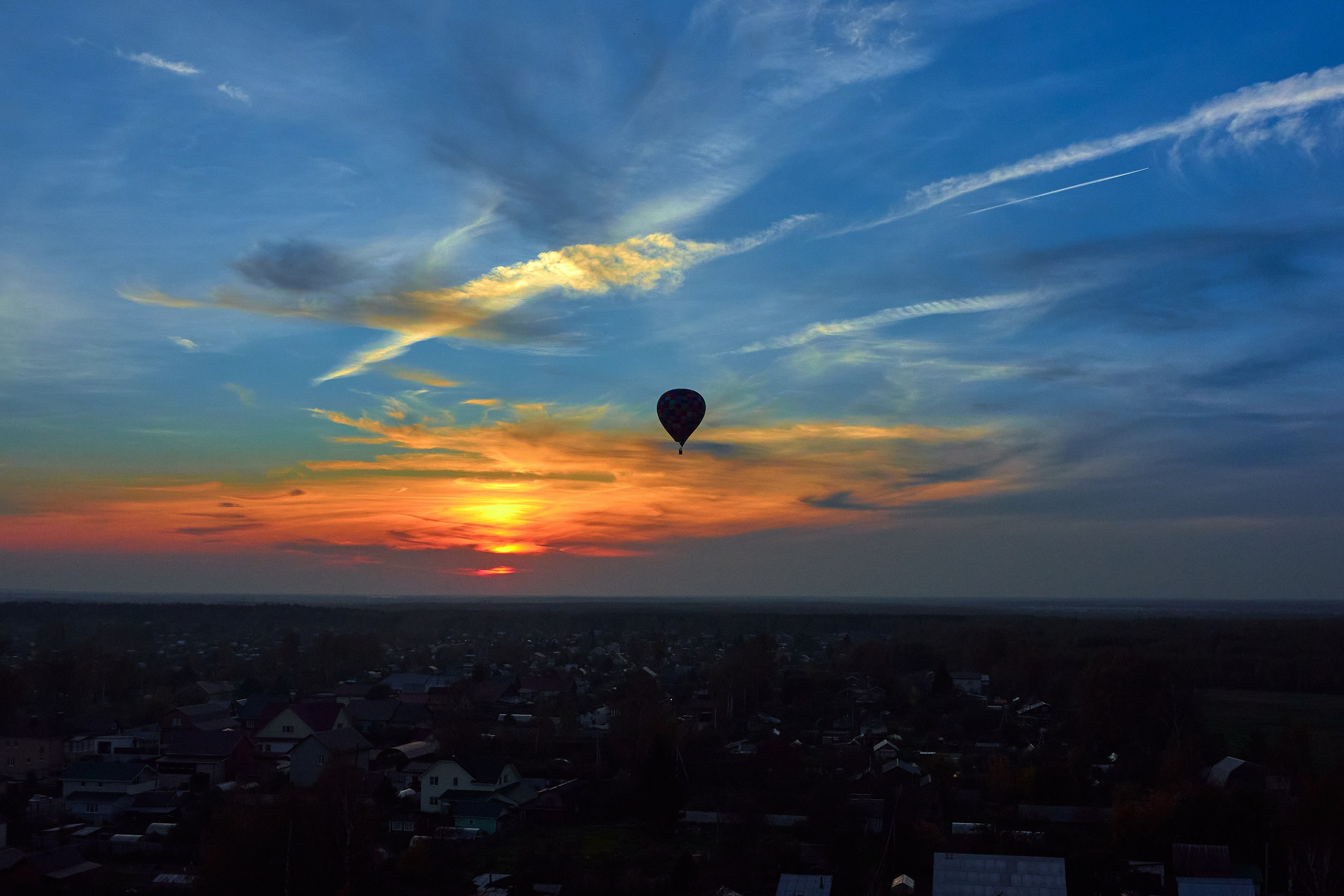 На большом воздушном шаре. Ольга Чёкотова (Фотограф Кострома)
