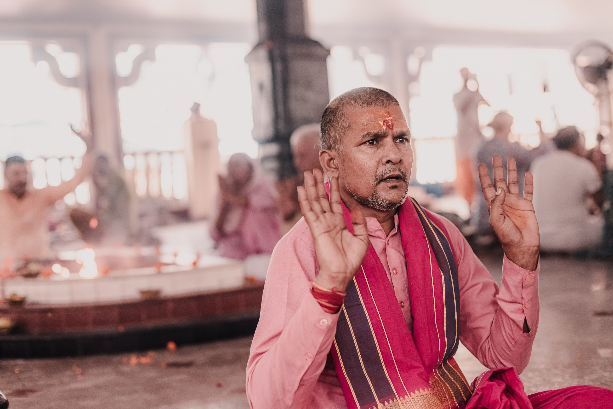 Navaratri yajna at Devraha Baba Ji ashram. Мариам Багдасарян