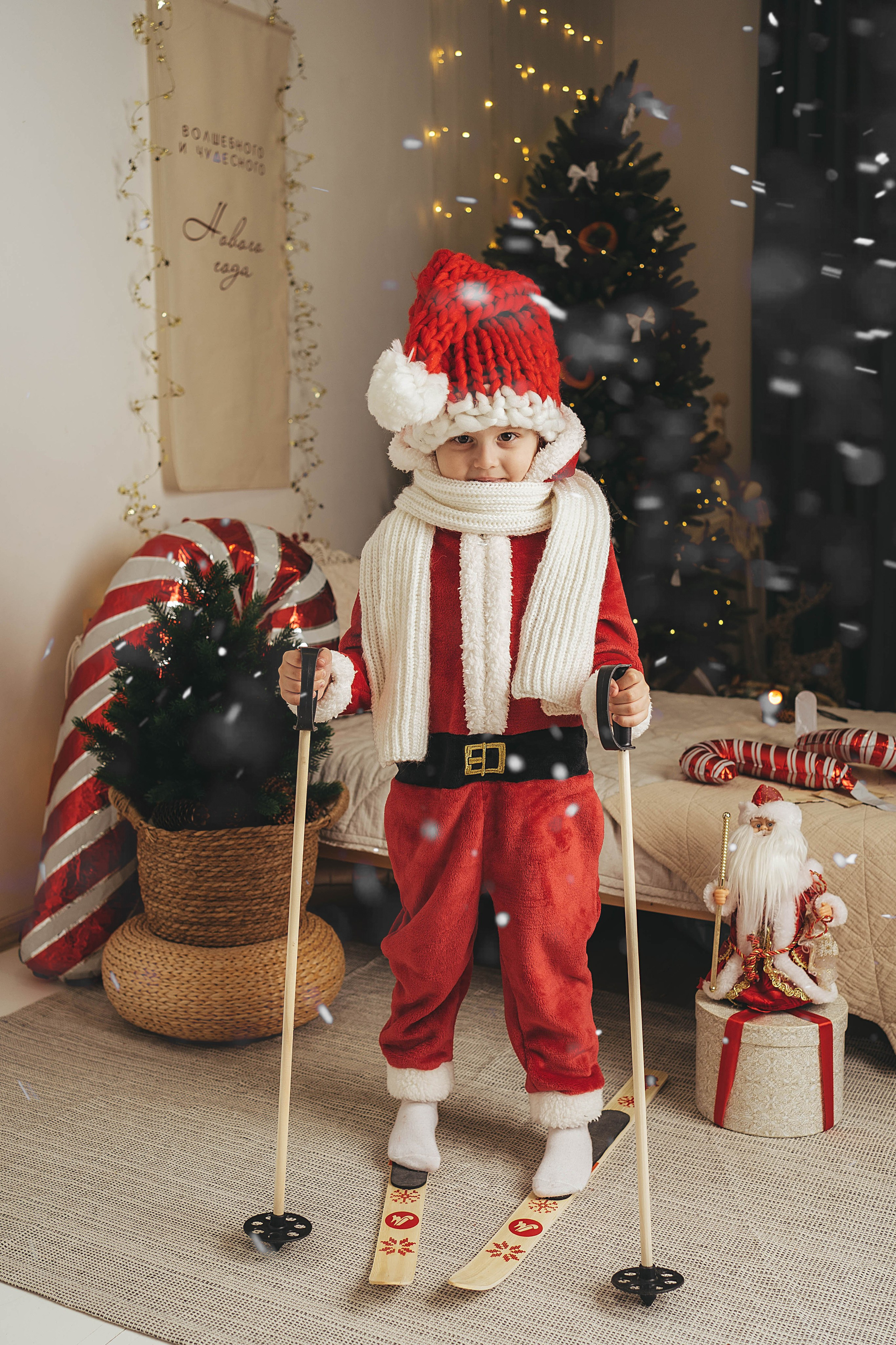 Новогодний фотопроект для малышей 2026. Семейный и детский фотограф новорожденных Ульяновск