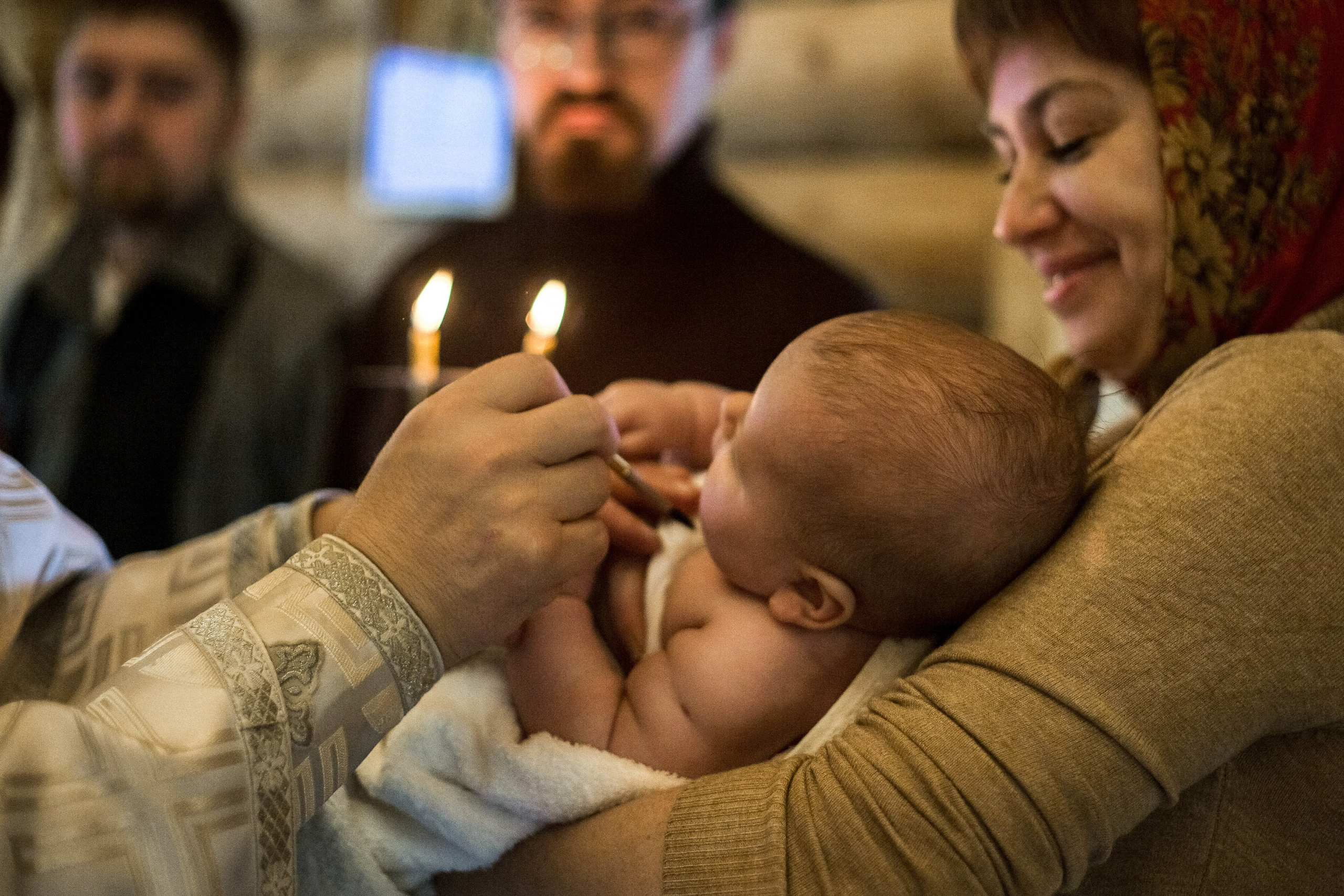 Таинство Крещения Ксении. Портретный, семейный, свадебный фотограф в Брянске Маргарита Василькова