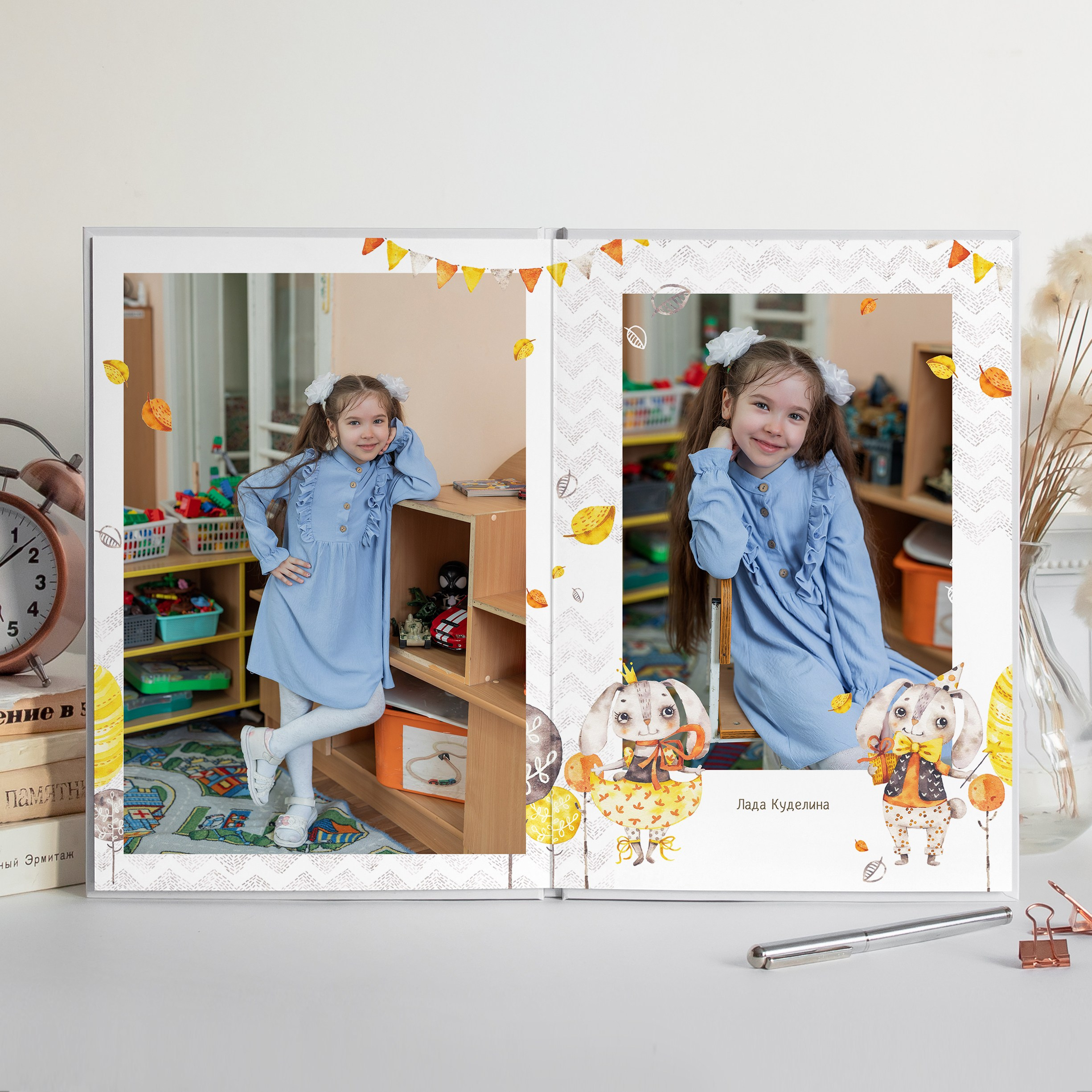 Альбом детского сада (4 разворота) ЗАЙЧАТА. ФОТОГРАФ ВЫПУСКНЫХ АЛЬБОМОВ в Краснодаре Ворчик Татьяна