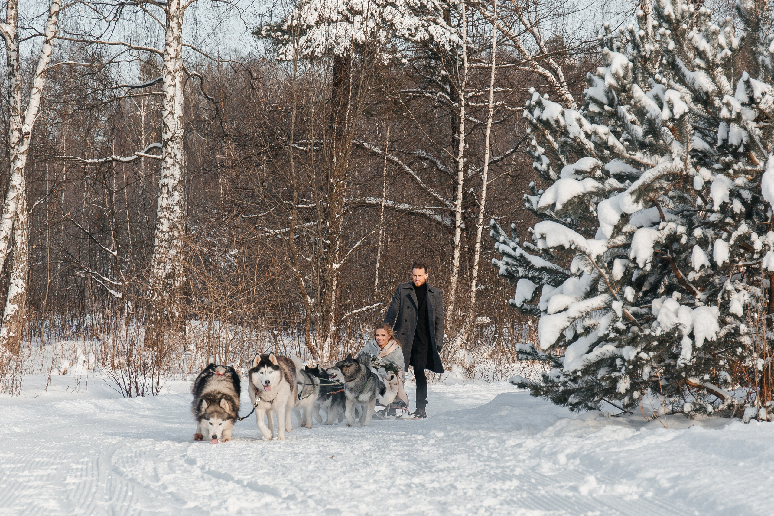 Свадебная фотосессия зимой. Фото Радости. Свадебный и семейный фотограф в Москве Юлия Самойлова