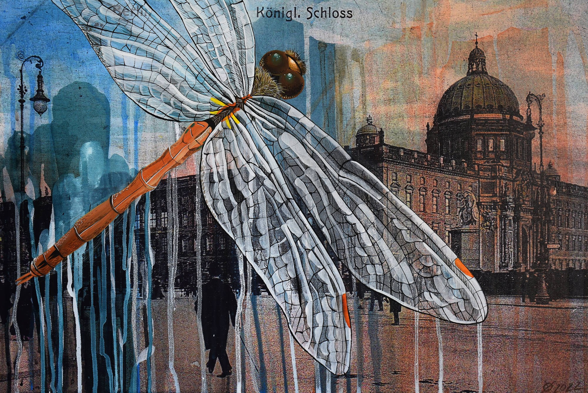 Berlin, 40/60, mixed media on canvas